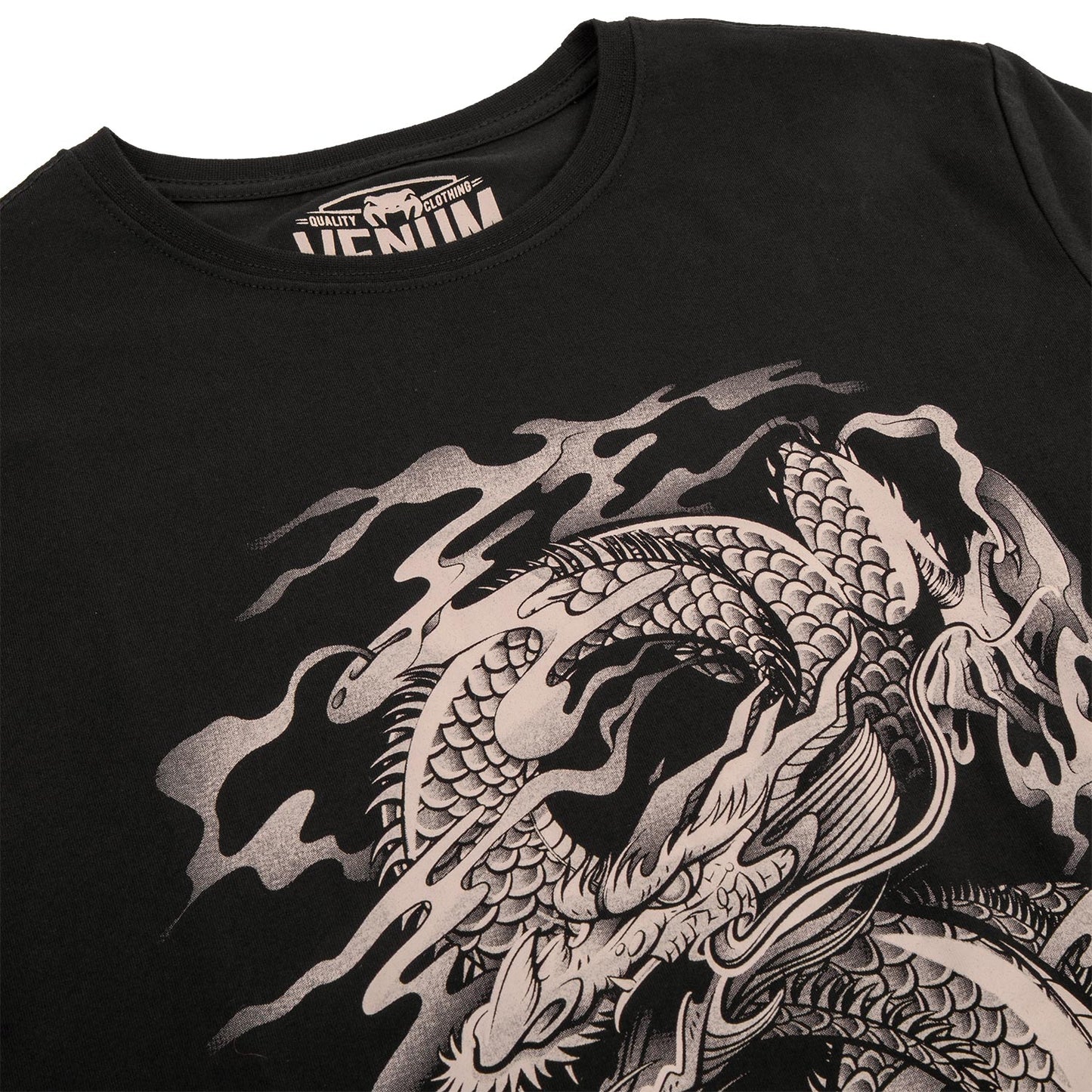 T-shirt Venum Dragon's Flight - Nero/Sabbia