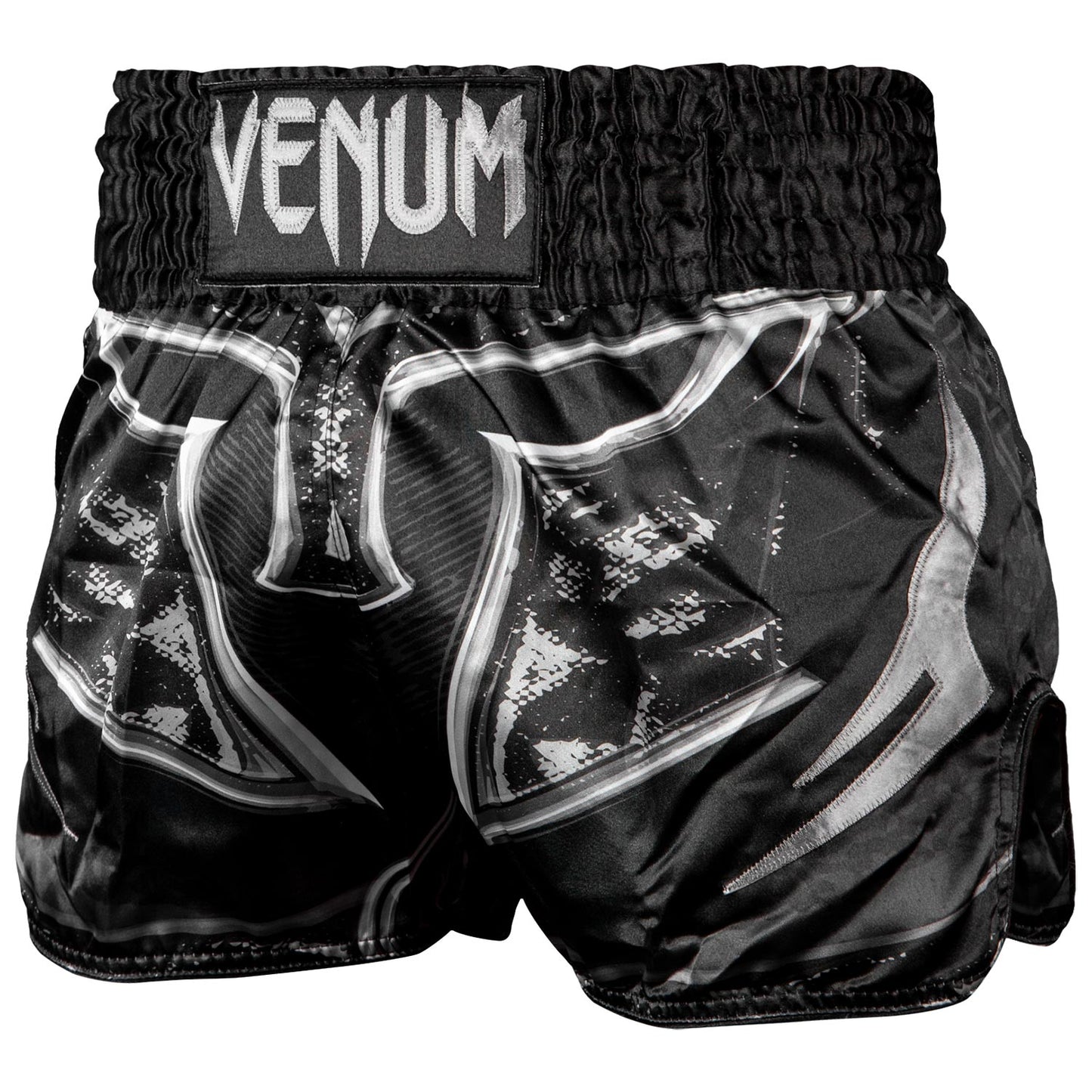 Pantaloncini da Muay Thai Venum Gladiator - Neri/Neri