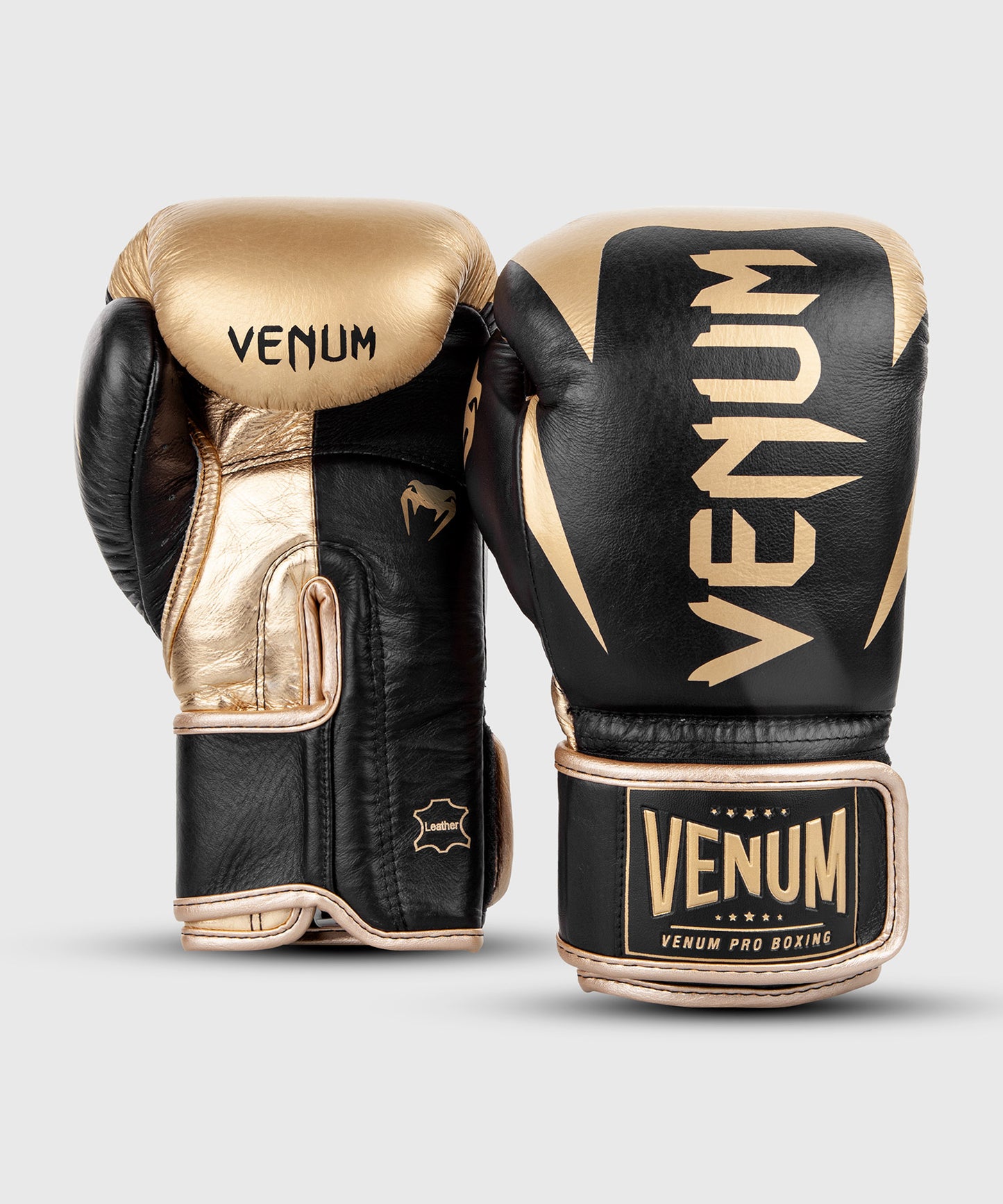 Guantoni da boxe professionali Venum Hammer – Velcro - Nero/Oro