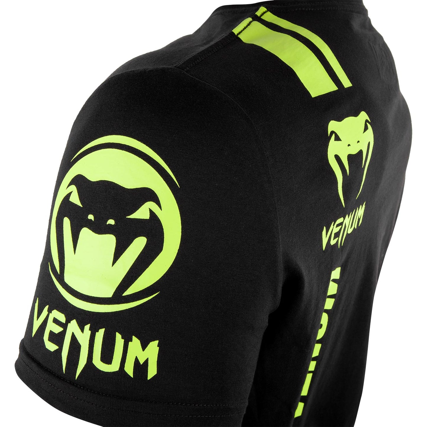 T-shirt Venum Logo - Nero/Giallo neo