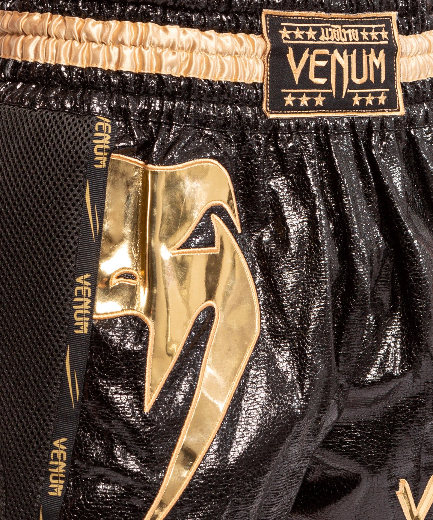 Pantaloncini da Muay Thai Venum Giant Foil - Nero/Oro