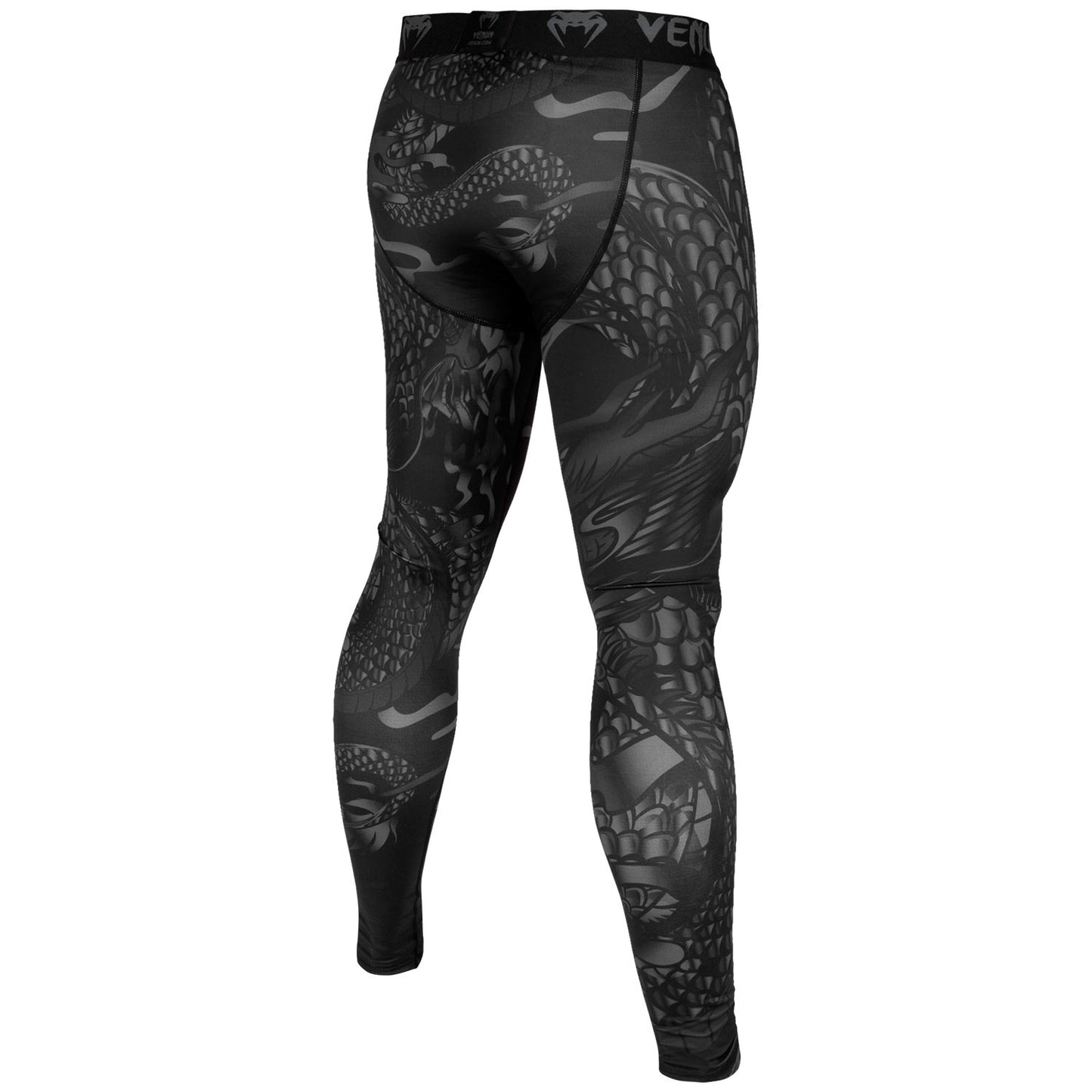 Pantaloni di compressione Venum Dragon's Flight - Nero/Nero