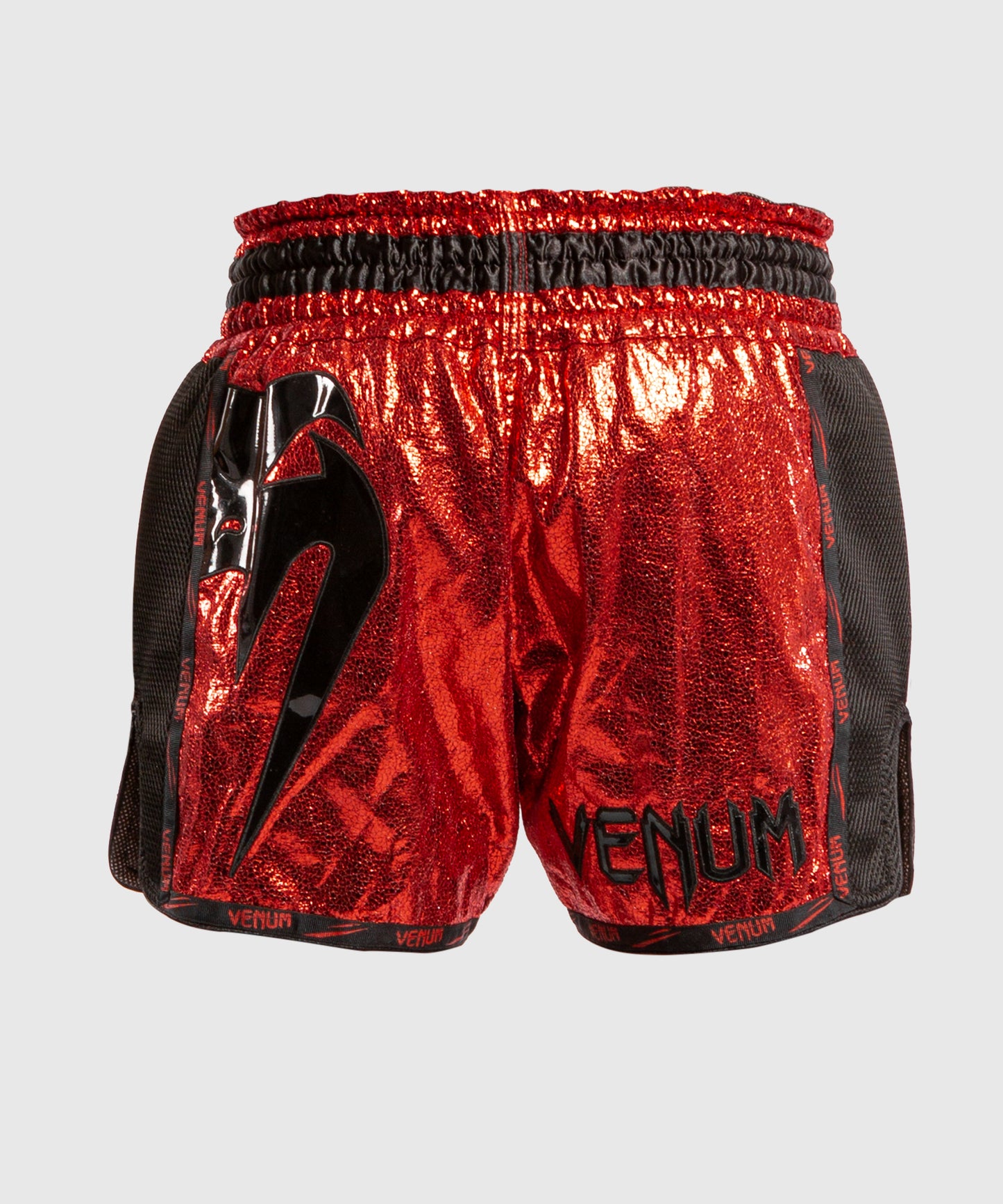 Pantaloncini da Muay Thai Venum Giant foil - Rosso/Nero