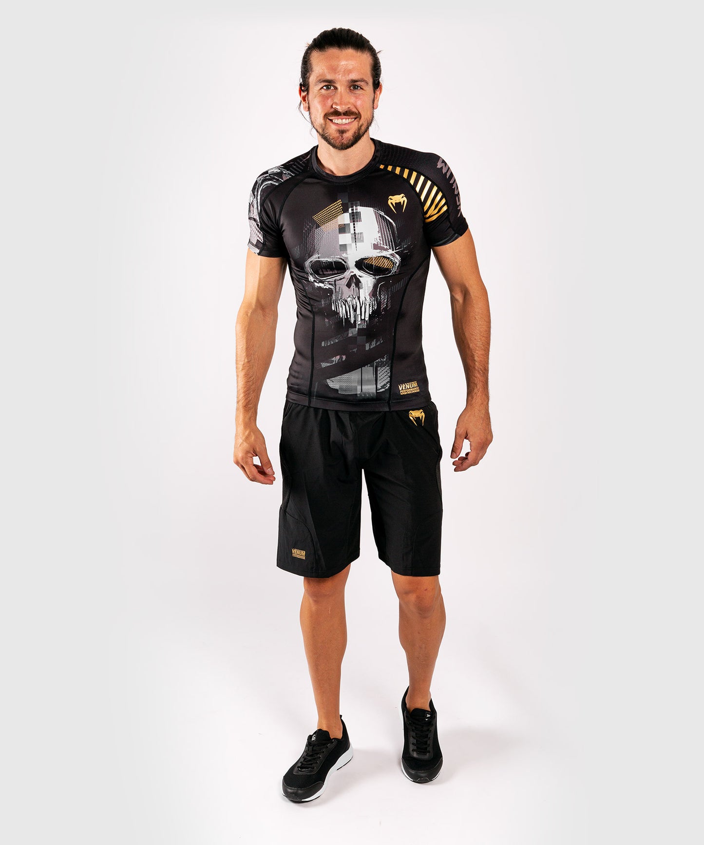 Rashguard Venum Skull - maniche corte - Nero