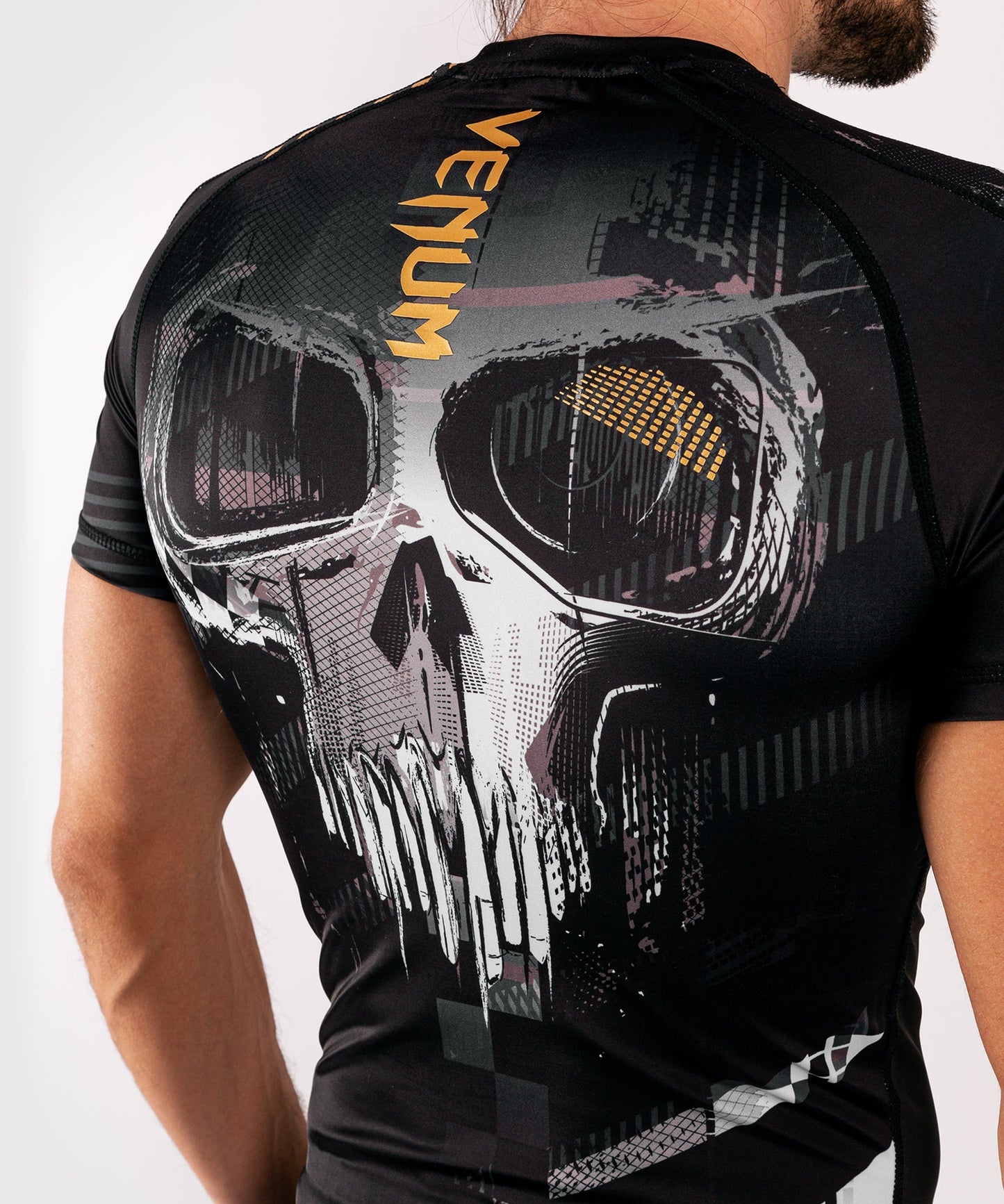 Rashguard Venum Skull - maniche corte - Nero