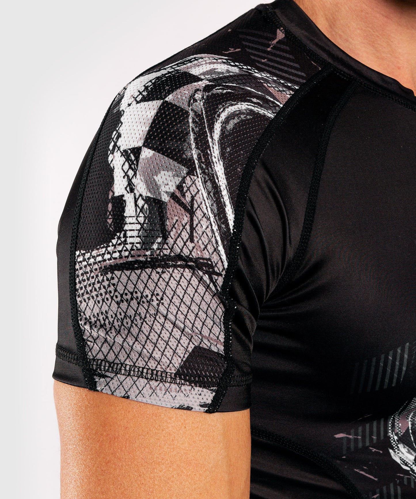 Rashguard Venum Skull - maniche corte - Nero