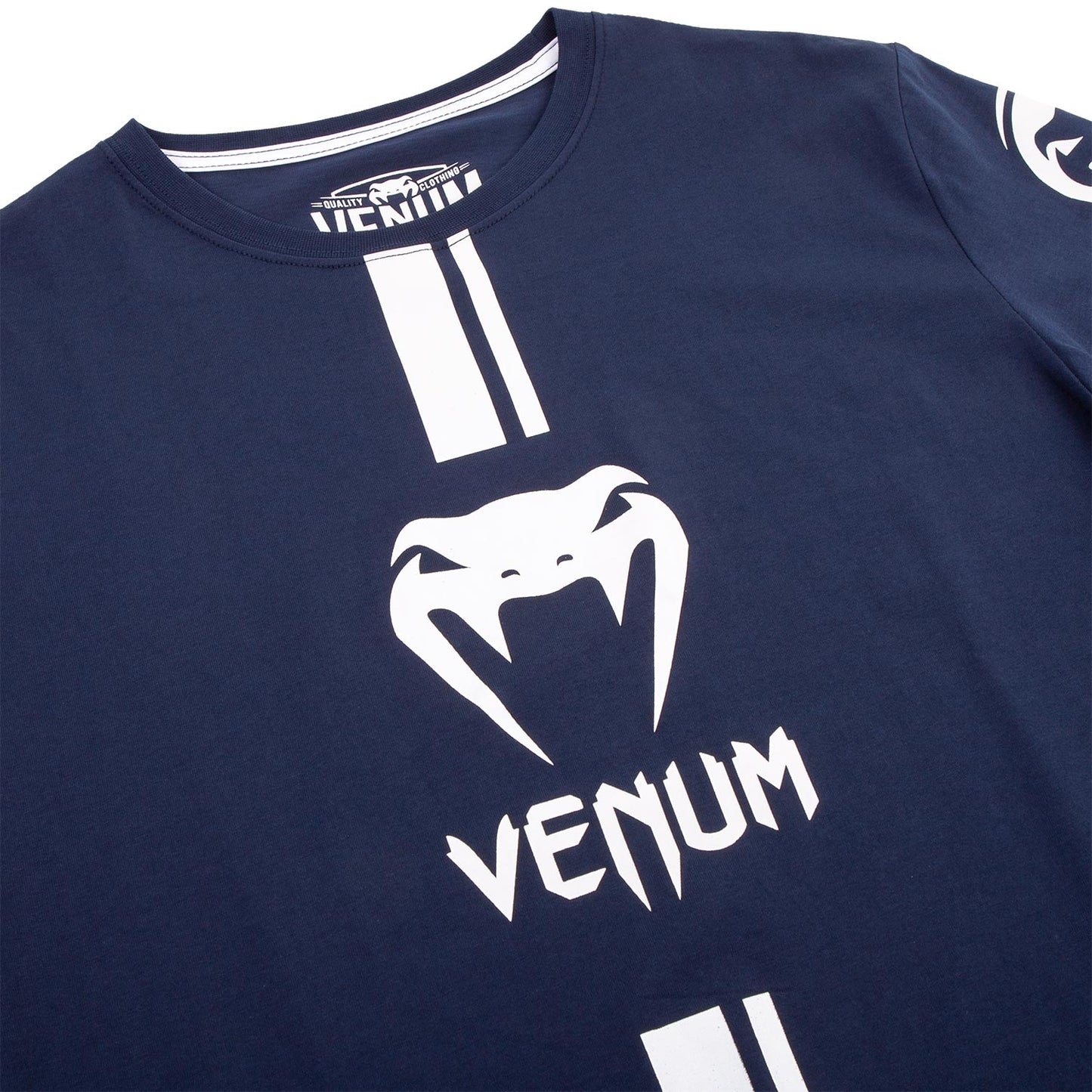 T-shirt Venum Logo - Blu navy/Bianco