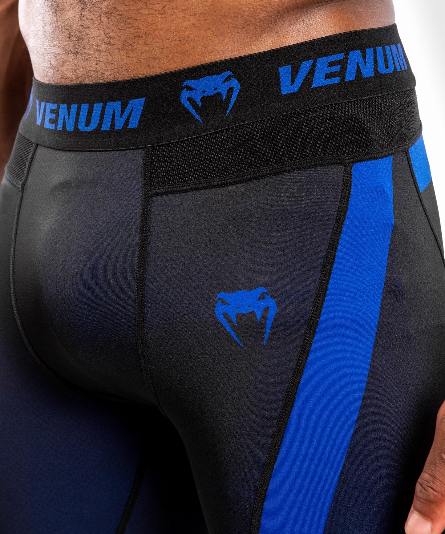 Pantaloni a compressione Venum No Gi 3.0 - Nero/Blu