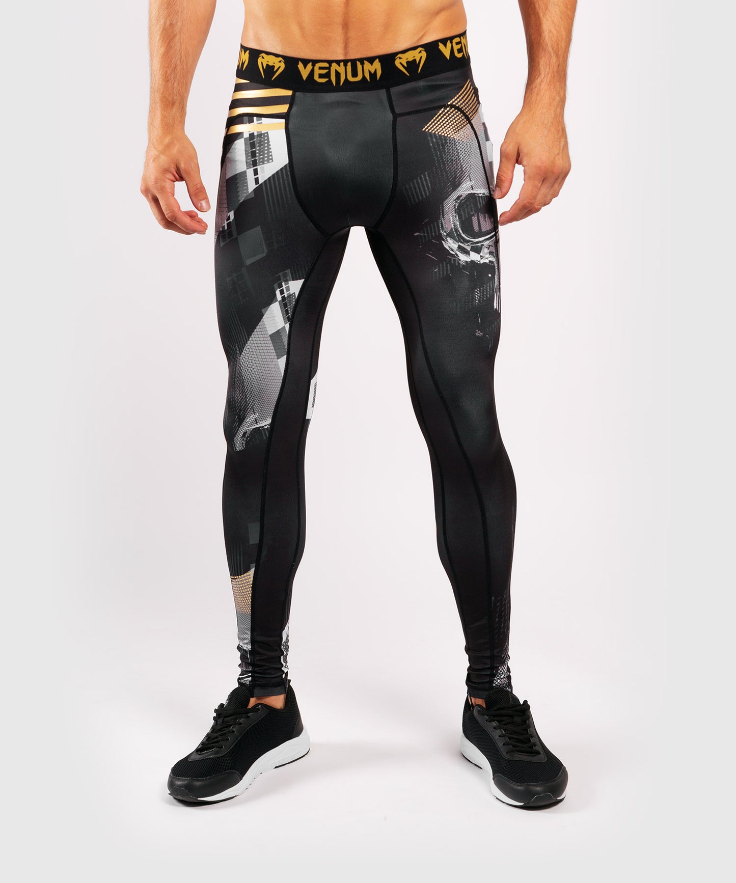 Pantaloni a compressione Venum Skull - Nero