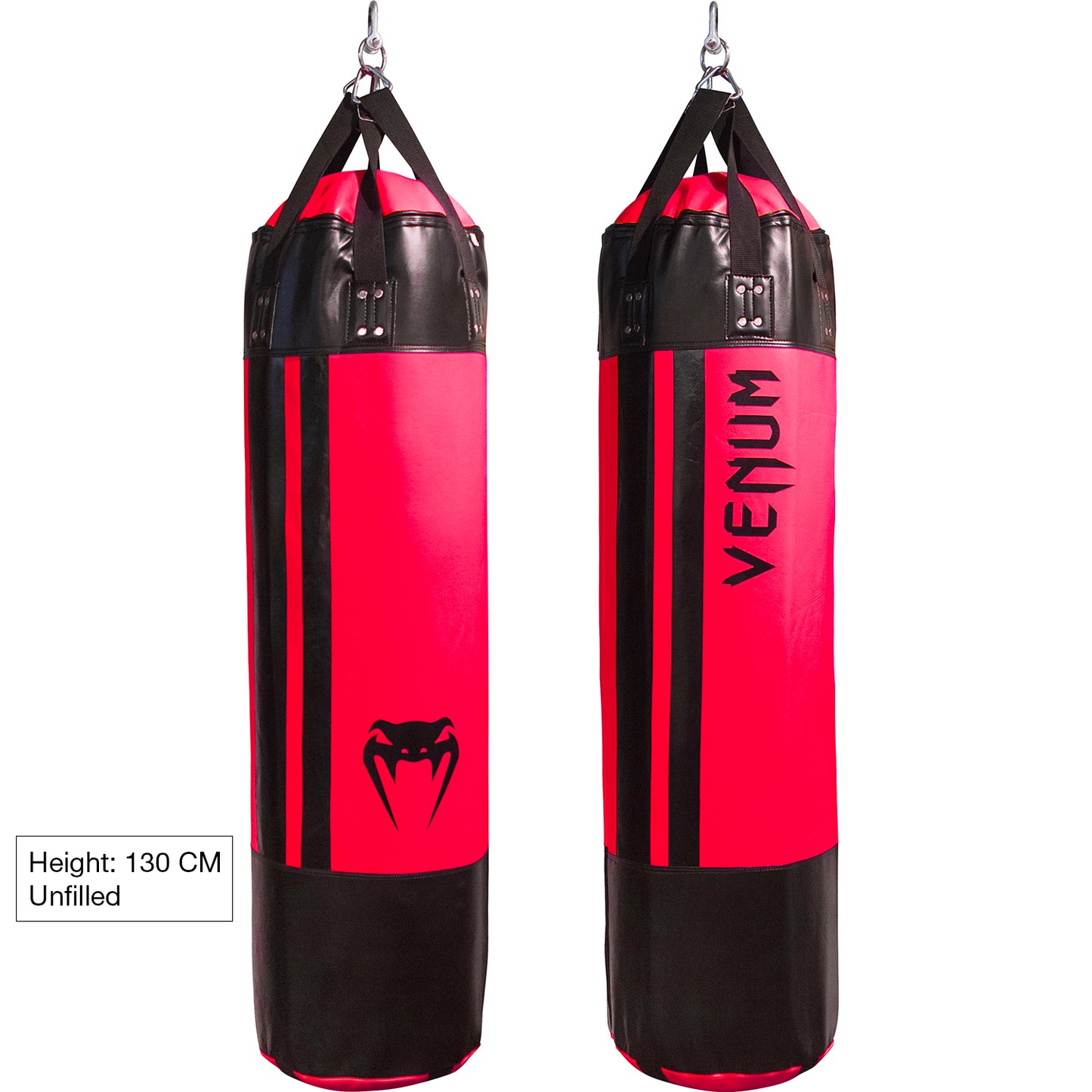 Venum Hurricane Punching Bag - 130cm - Non riempito - Nero/Neo Rosa