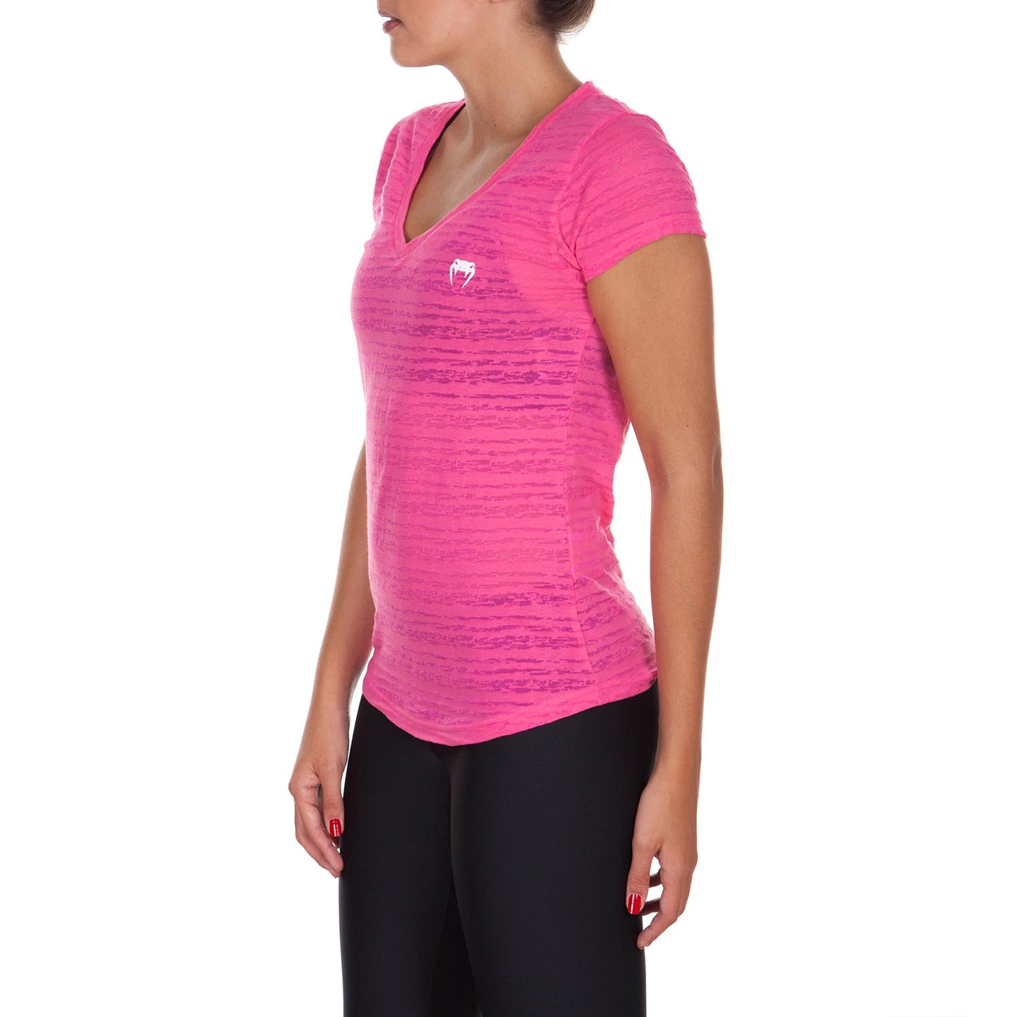 T-shirt Con Collo Venum Essential - Rosa