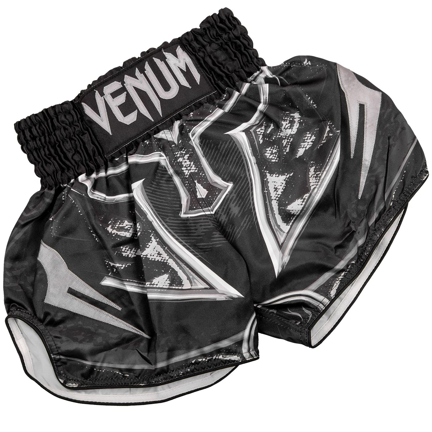 Pantaloncini da Muay Thai Venum Gladiator - Neri/Neri