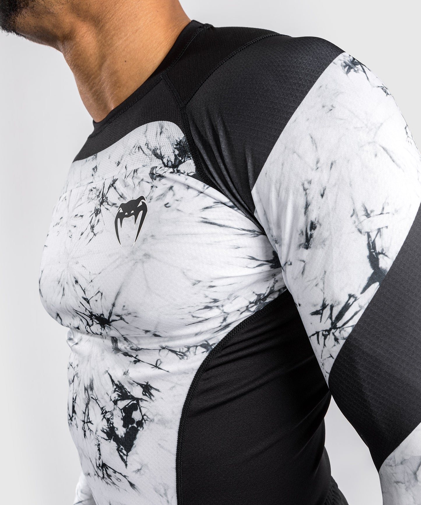 T-shirt a compressione Venum G-Fit Marble - Maniche lunghe - Marmo