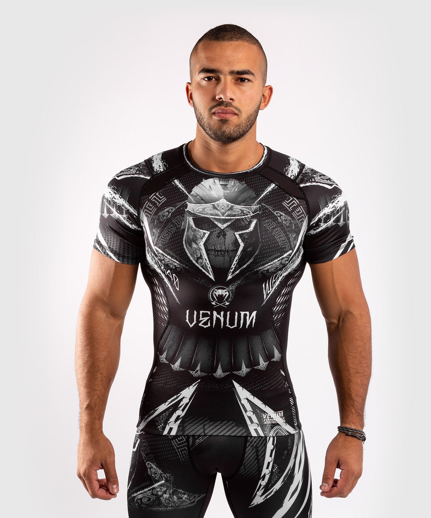 Rashguard Manica Corta Kenneth J Lane - Lycra Hi-Tech, Per MMA E Sport, Unisex - Foto 5