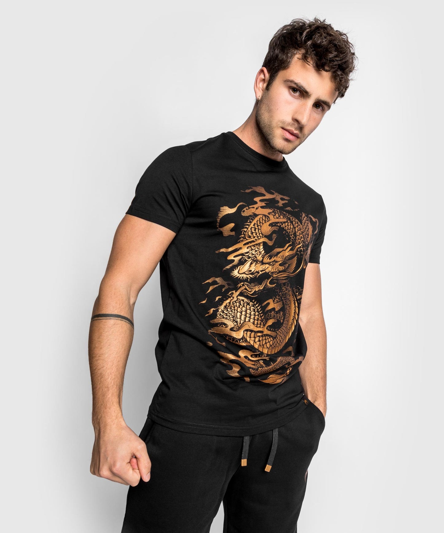 Maglietta Venum Dragon's Flight - Nero/Bronzo