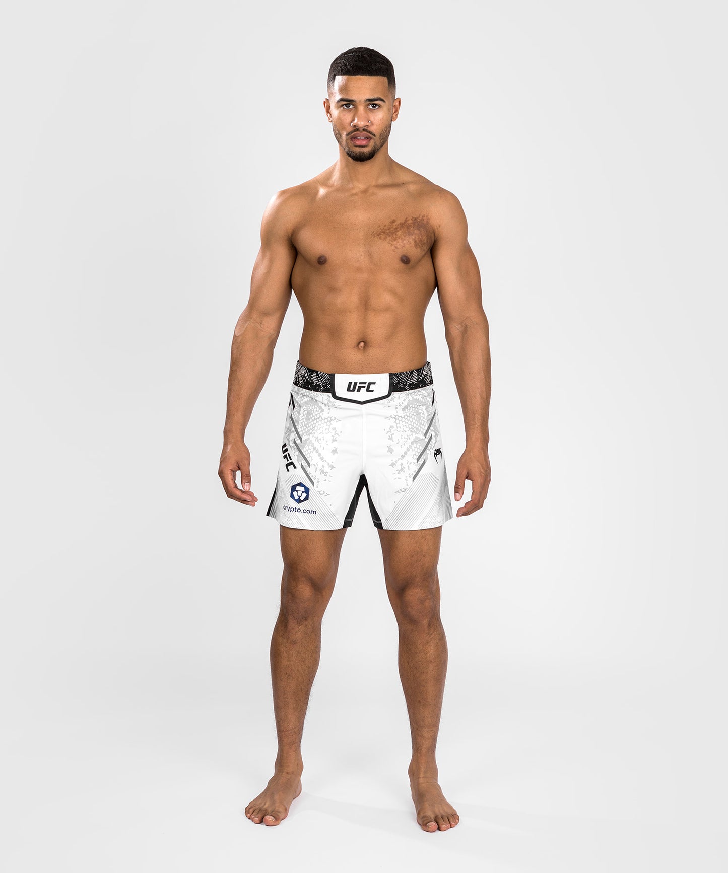 UFC Adrenaline by Venum Authentic Fight Night Pantaloncini da combattimento da Uomo - Vestibilità Corta - Bianco