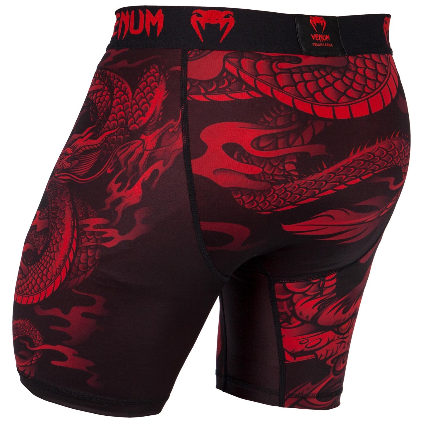 Pantaloncini a compressione Venum Dragon's Flight - Nero/Rosso