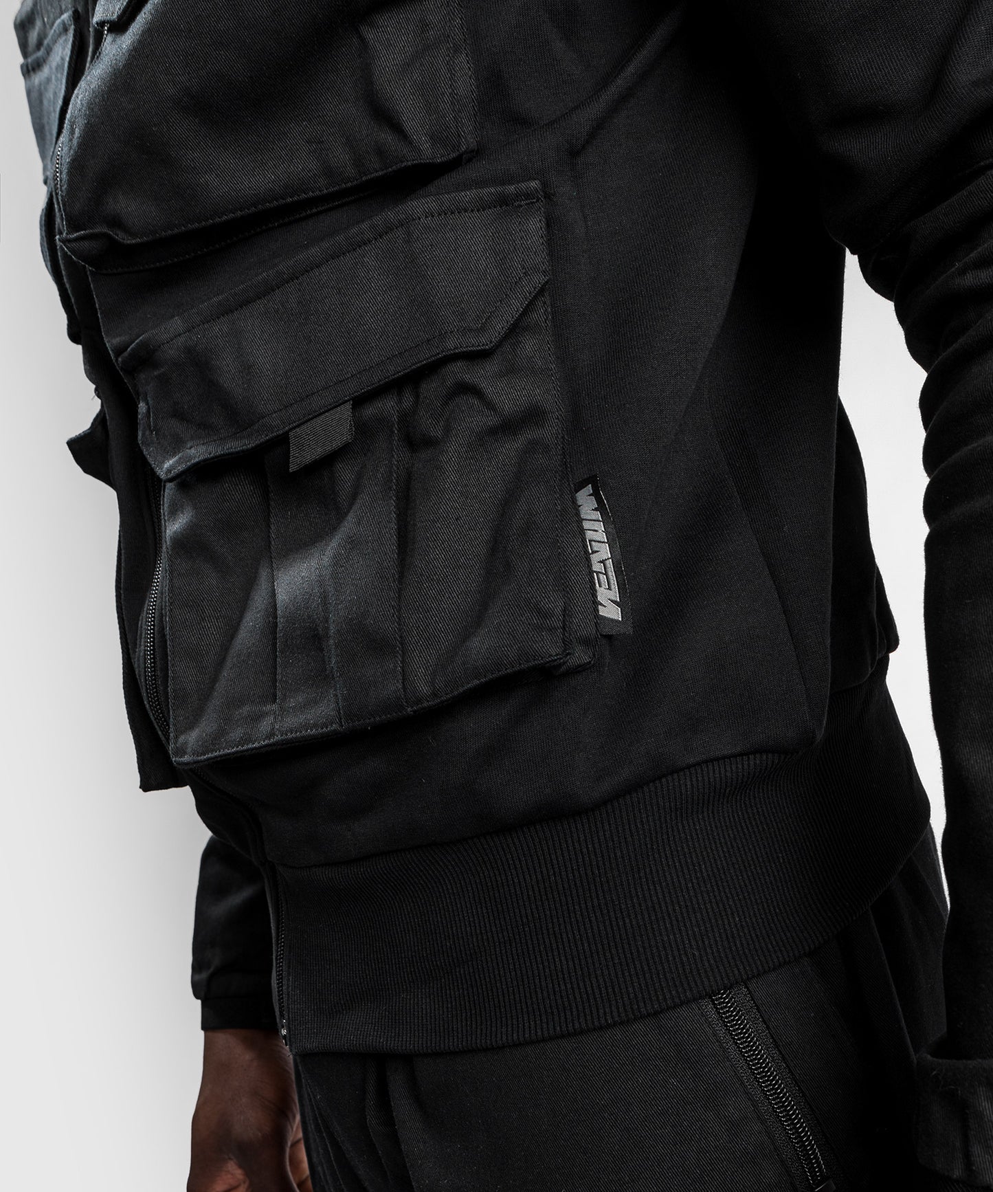 Giacca Con Zip Venum Cargo - Nero