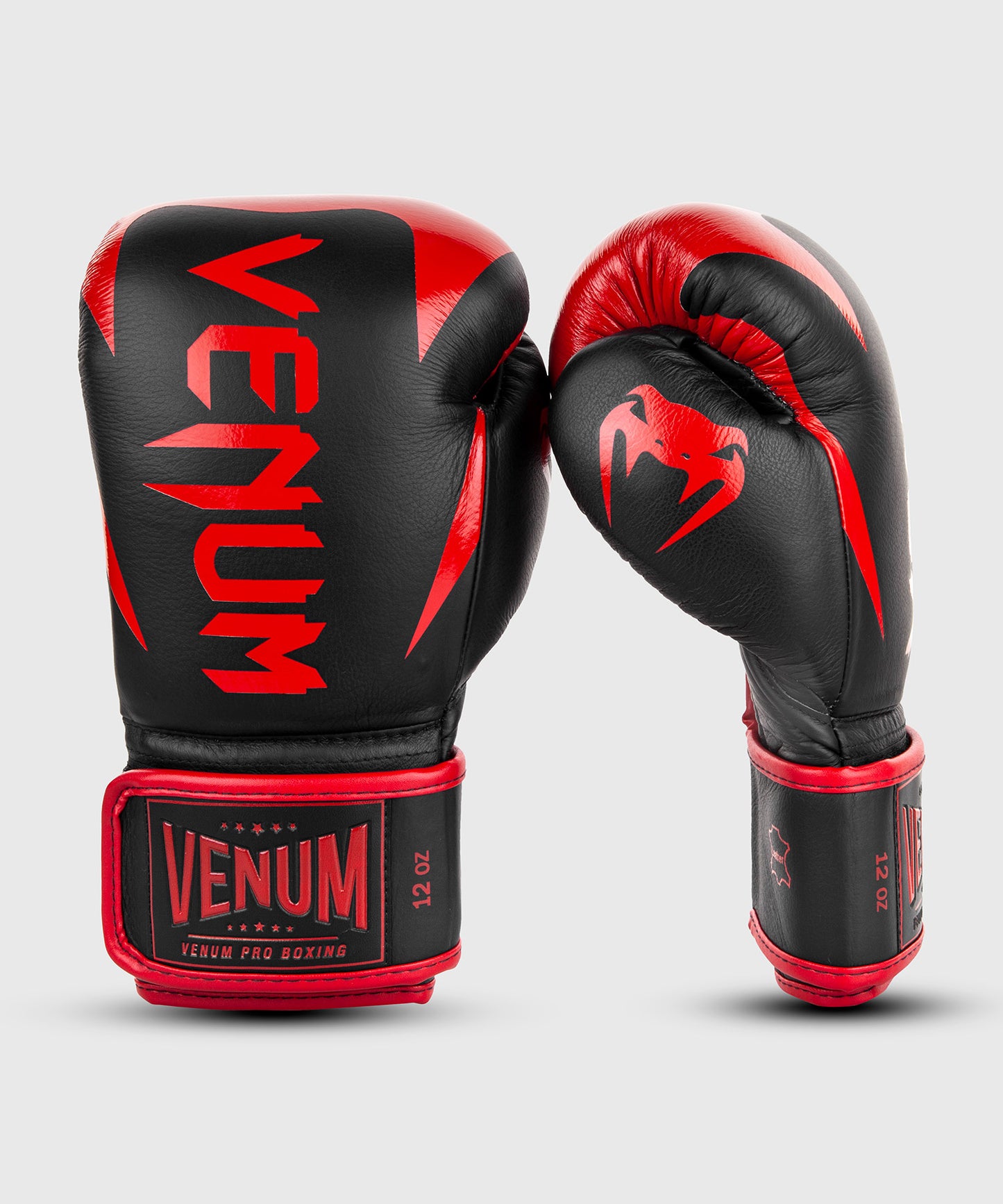 Guantoni da boxe professionali Venum Hammer – Velcro - Nero/Rosso