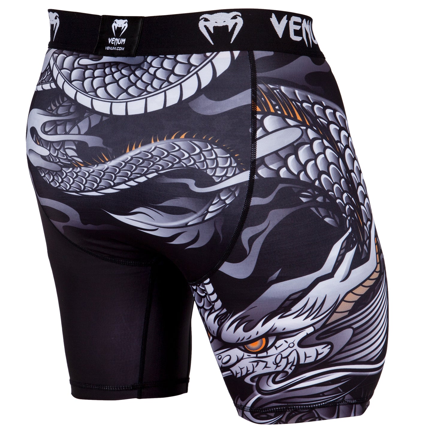 Pantaloncini a compressione Venum Dragon's Flight - Nero/Bianco