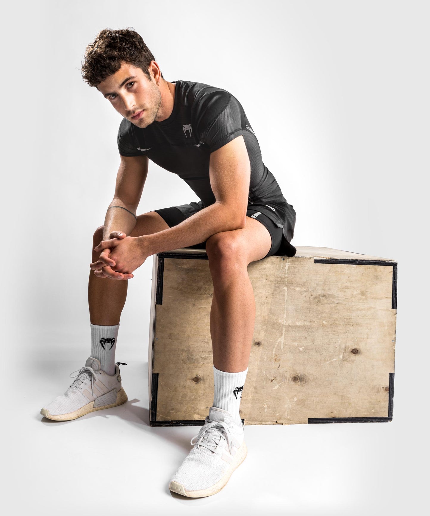 T-shirt a compressione Venum Tempest 2.0 (a manica corta) - Nero/Oro