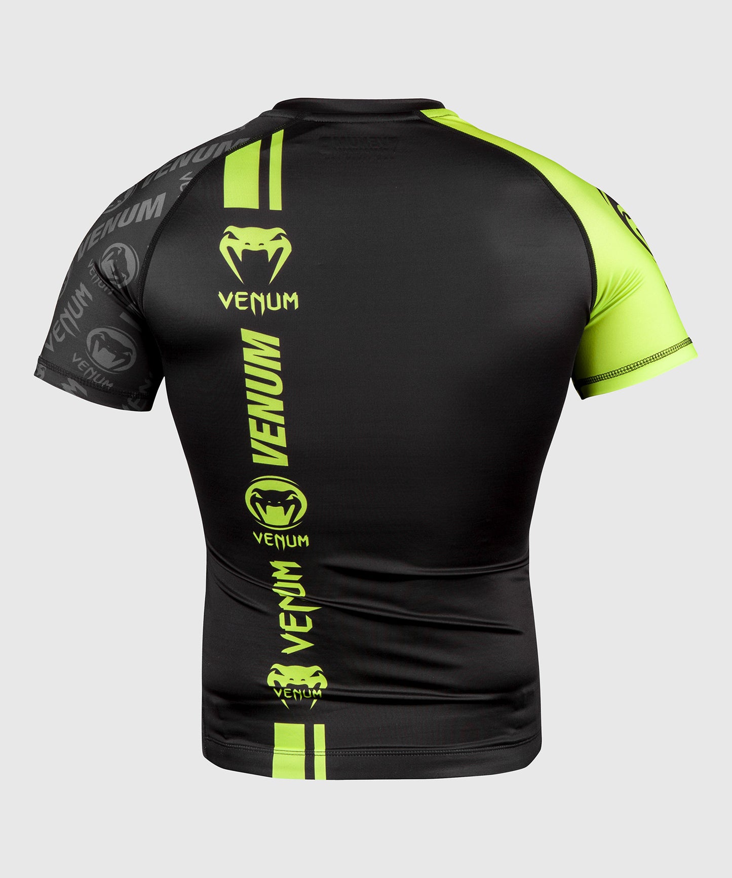 Rashguard Venum Logos - Maniche corte - Nero/Giallo neo