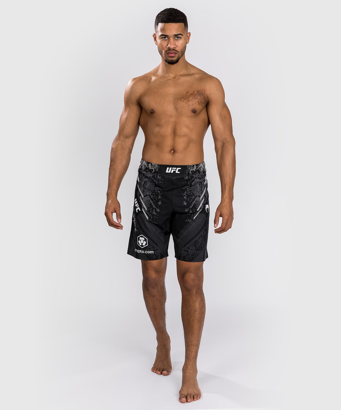 UFC Adrenaline by Venum Authentic Fight Night Pantaloncini da combattimento da Uomo - Vestibilità lunga - Nero