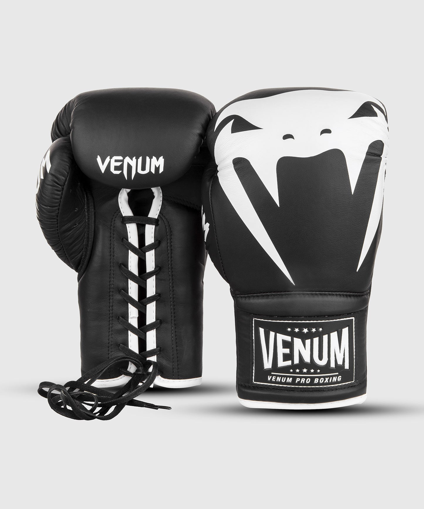 Guantoni da boxe professionali Venum Giant 2.0 – Lacci - Nero/Bianco
