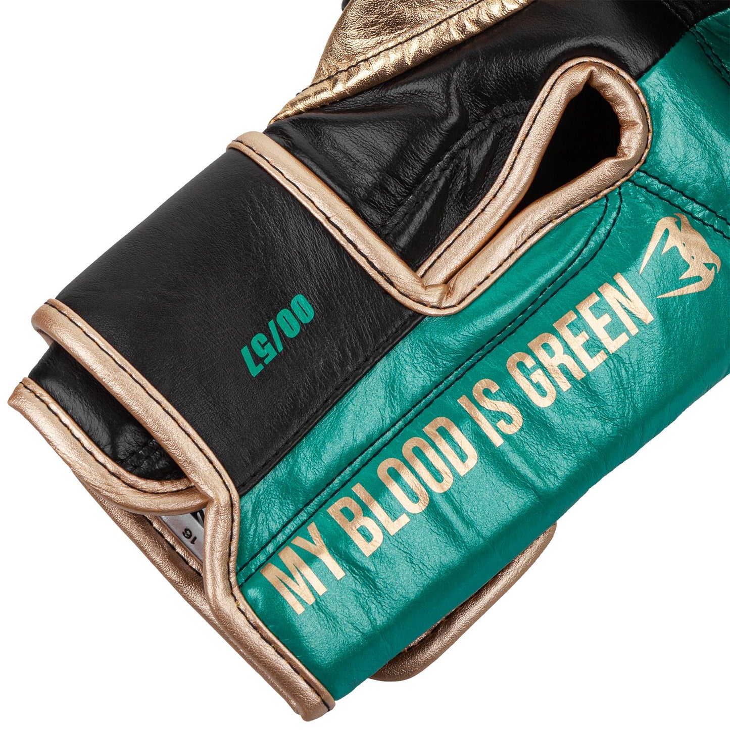 Guantoni da boxe professionali Venum Giant 2.0 - Edizione limitata WBC - Velcro - Verde metallizzato/Oro