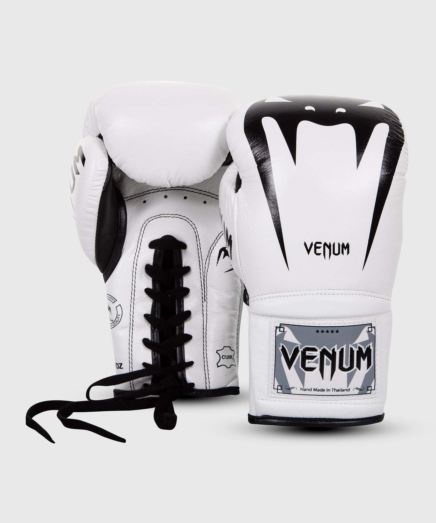 Guantoni da boxe Giant 3.0 Venum - Pelle nappa - con lacci - Bianco