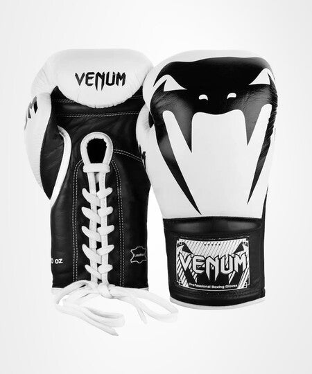Guantoni da boxe professionali Venum Giant 2.0 – Lacci - Bianco/Nero