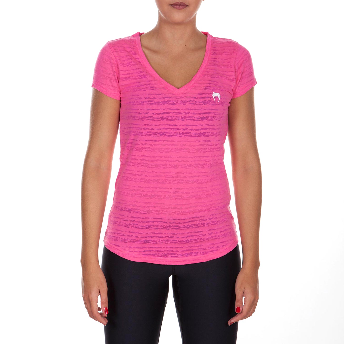 T-shirt Con Collo Venum Essential - Rosa