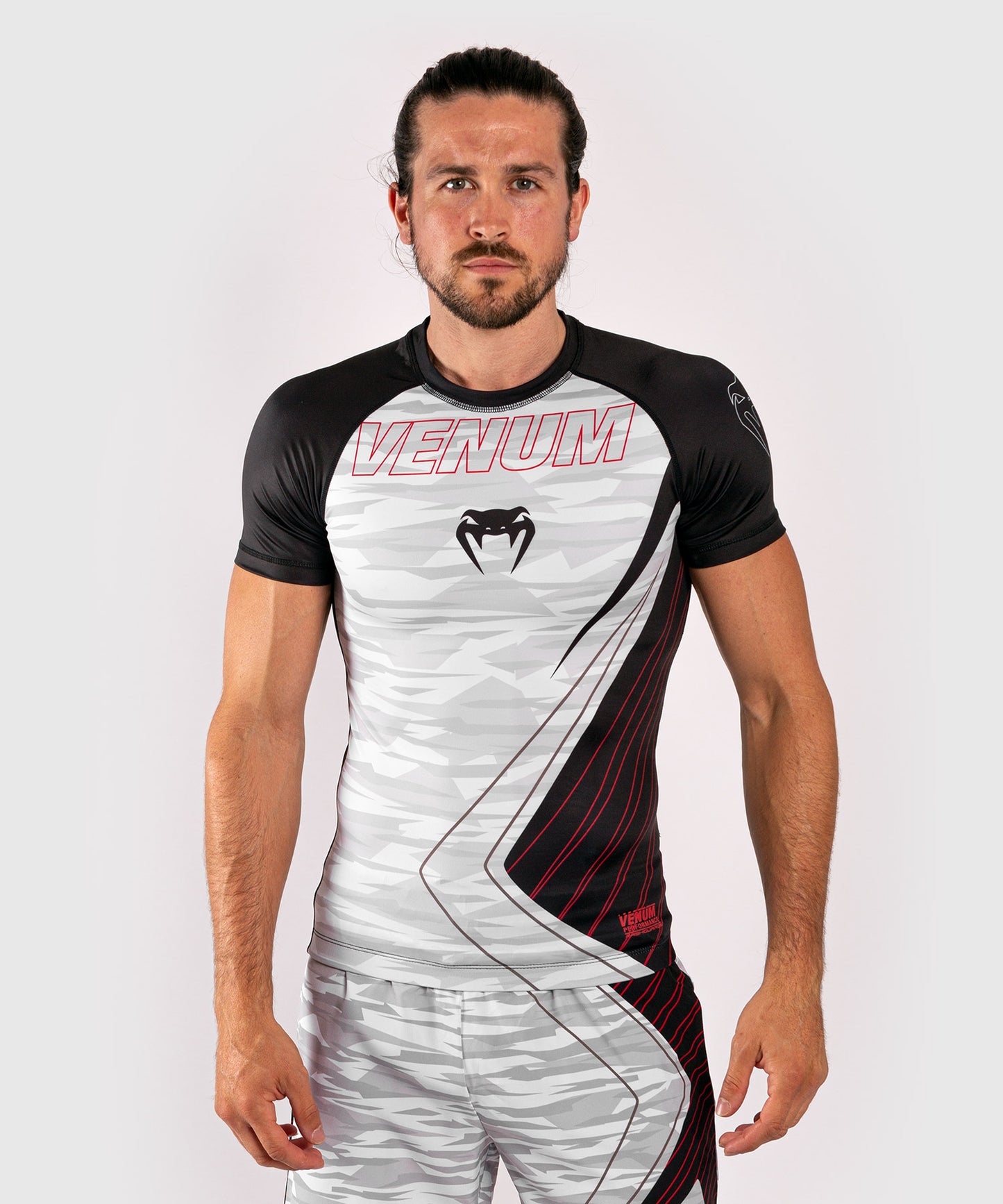 Rashguard Venum Contender 5.0 - maniche corte - White/Camo