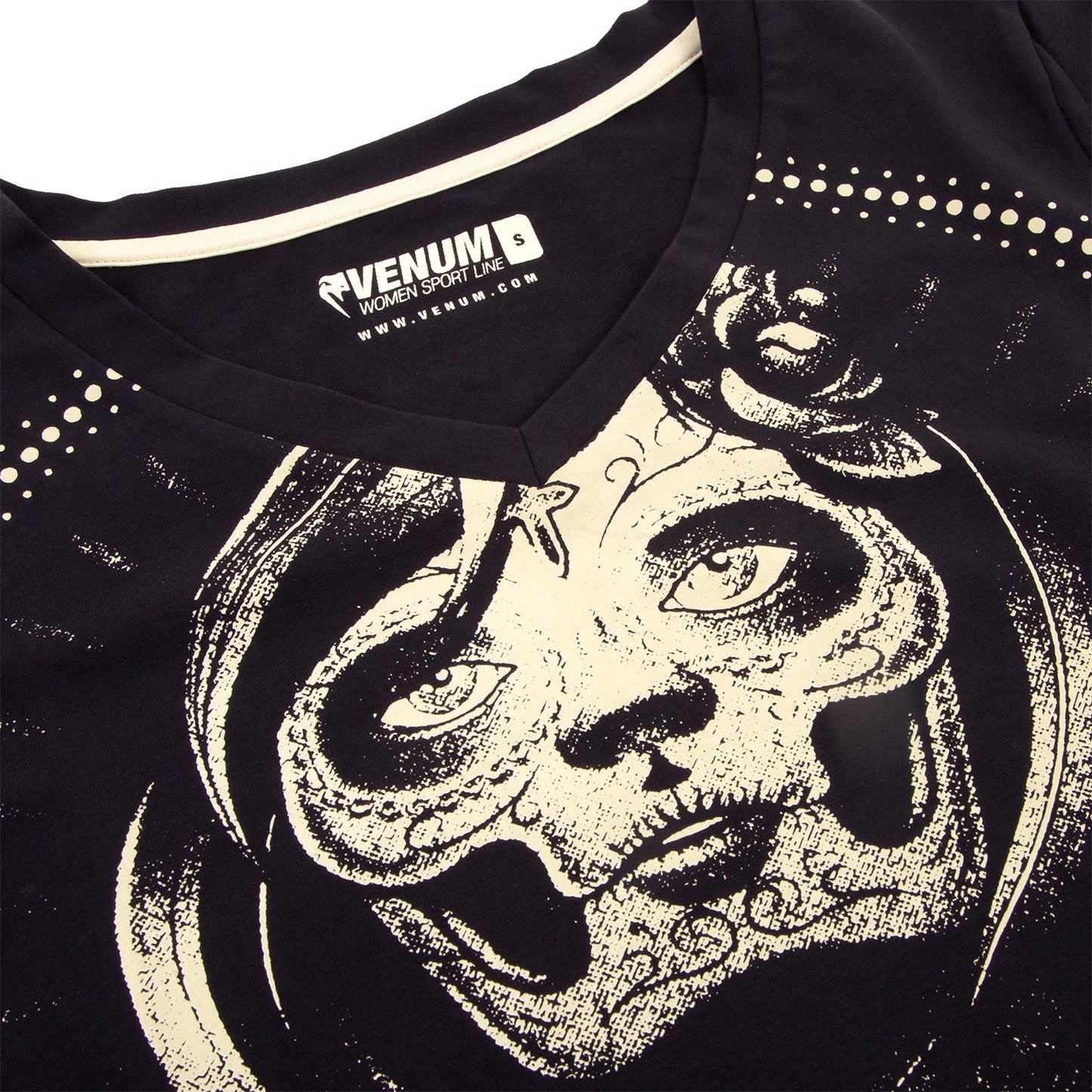 T-shirt Santa Muerte Venum - Nero/Giallo - Per Donne