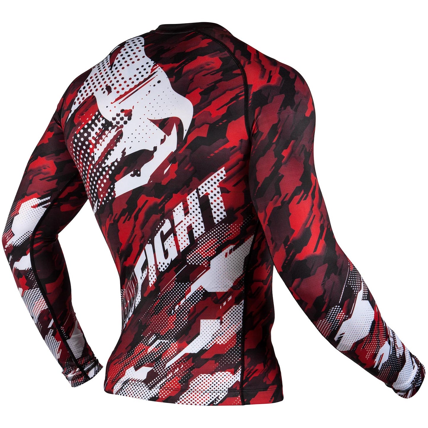 Rashguard Venum Tecmo - Maniche lunghe - Rosso Camo