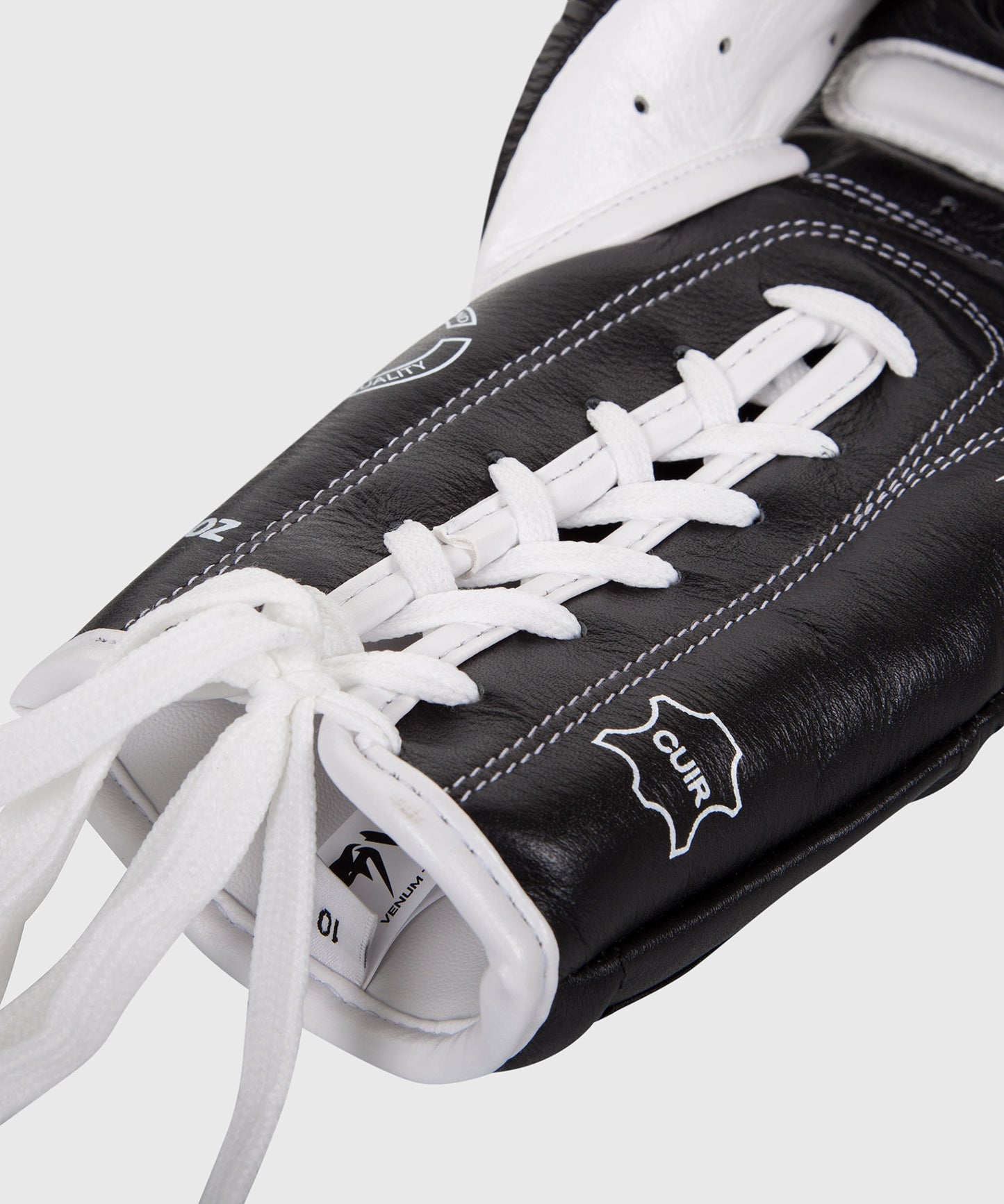 Guantoni da boxe Giant 3.0 Venum - Pelle nappa - con lacci - Nero