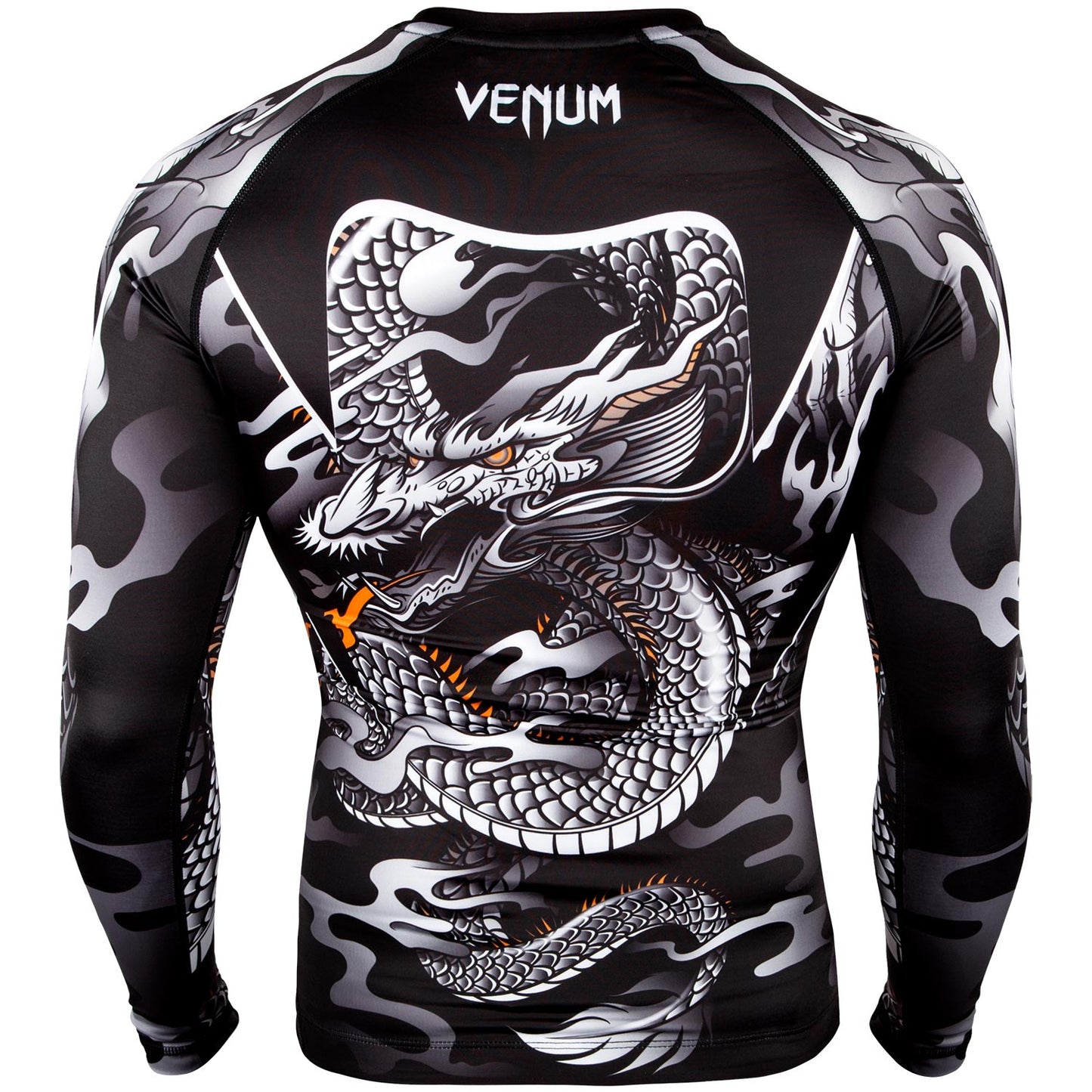 Flight Rashguard Venum Dragon's Flight - Maniche lunghe - Nero/Bianco