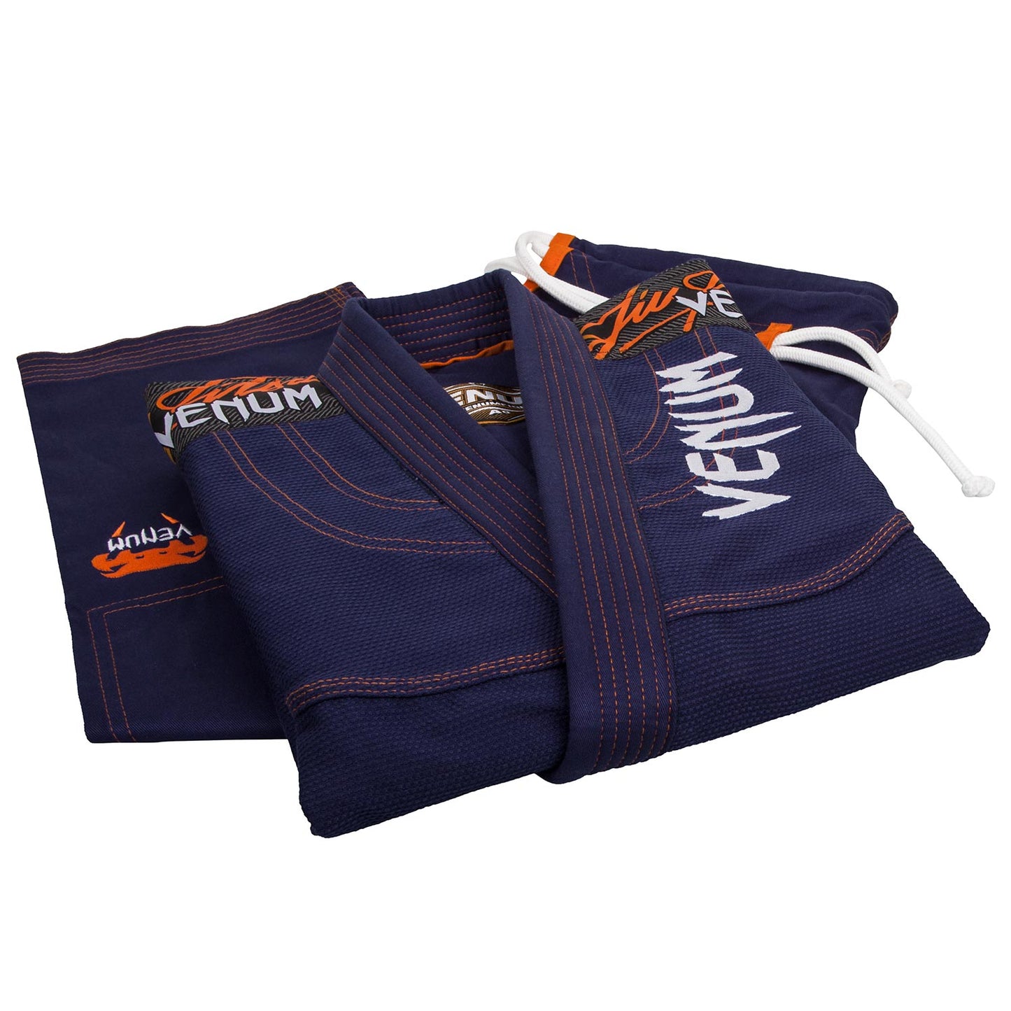 Venum Challenger 3.0 BJJ GI - Blu navy/Arancione