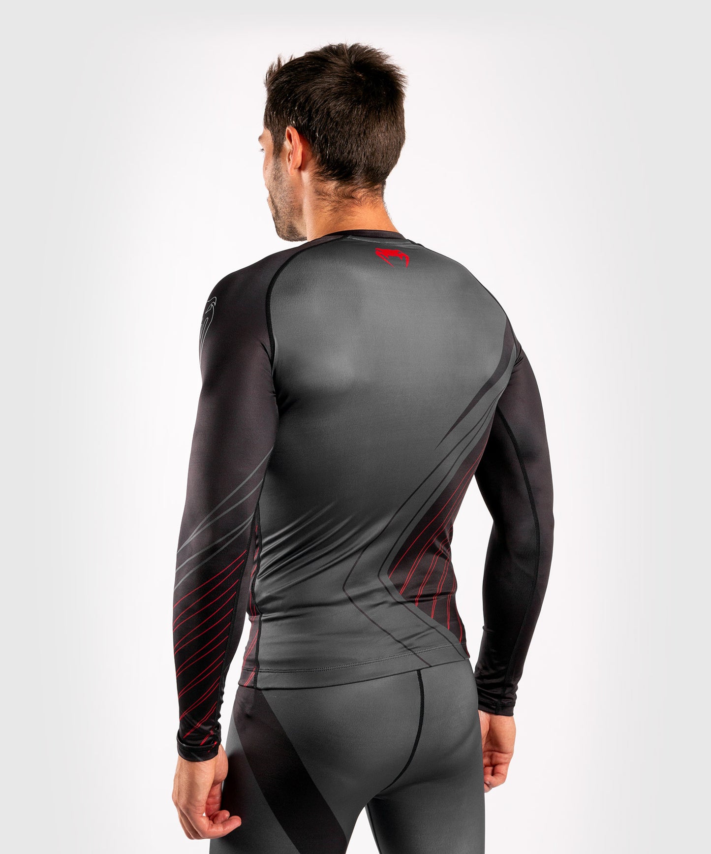 Rashguard Venum Contender 5.0 - maniche lunghe - Nero/Rosso
