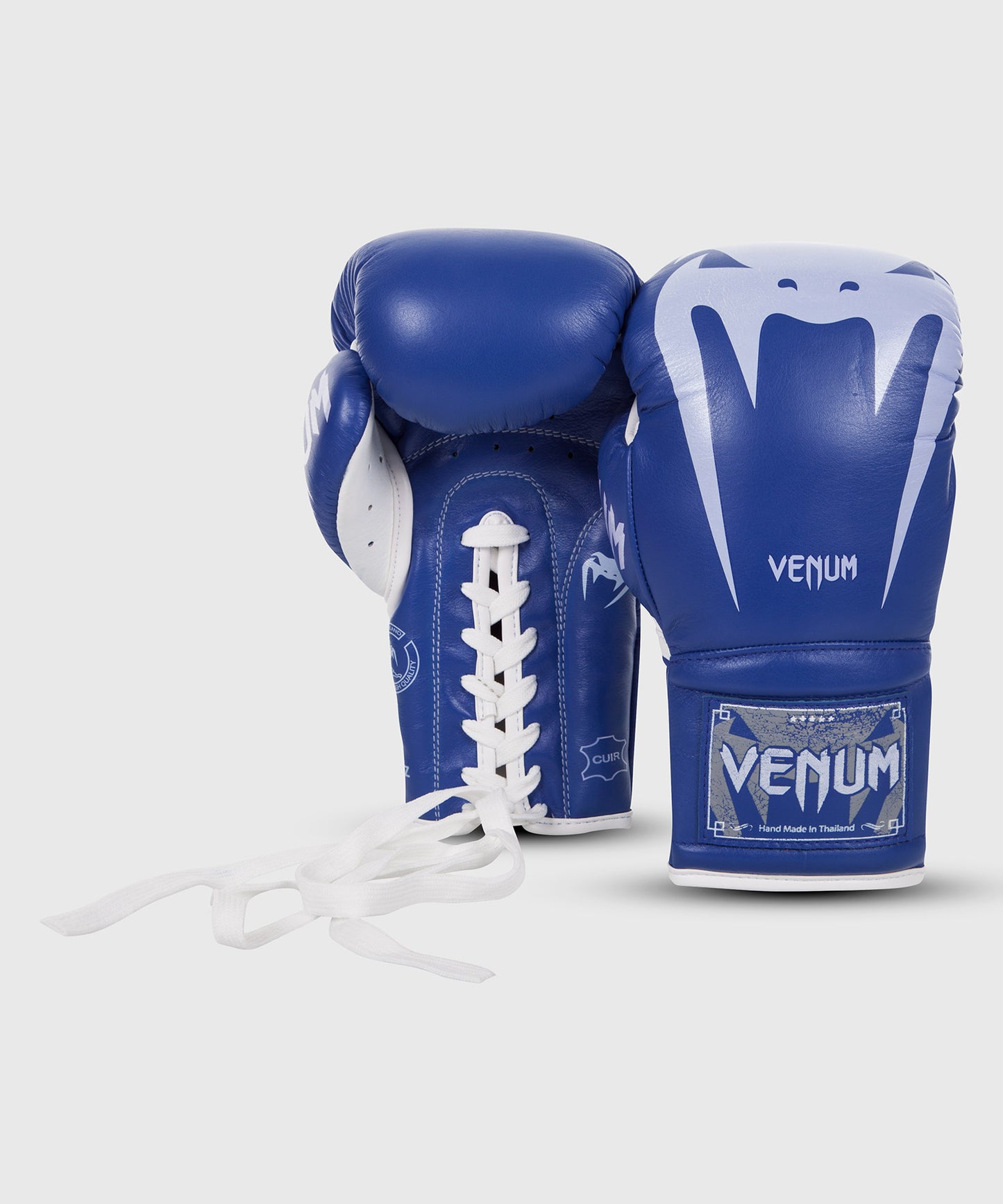 Guantoni da boxe Giant 3.0 Venum - Pelle nappa - con lacci - Blu