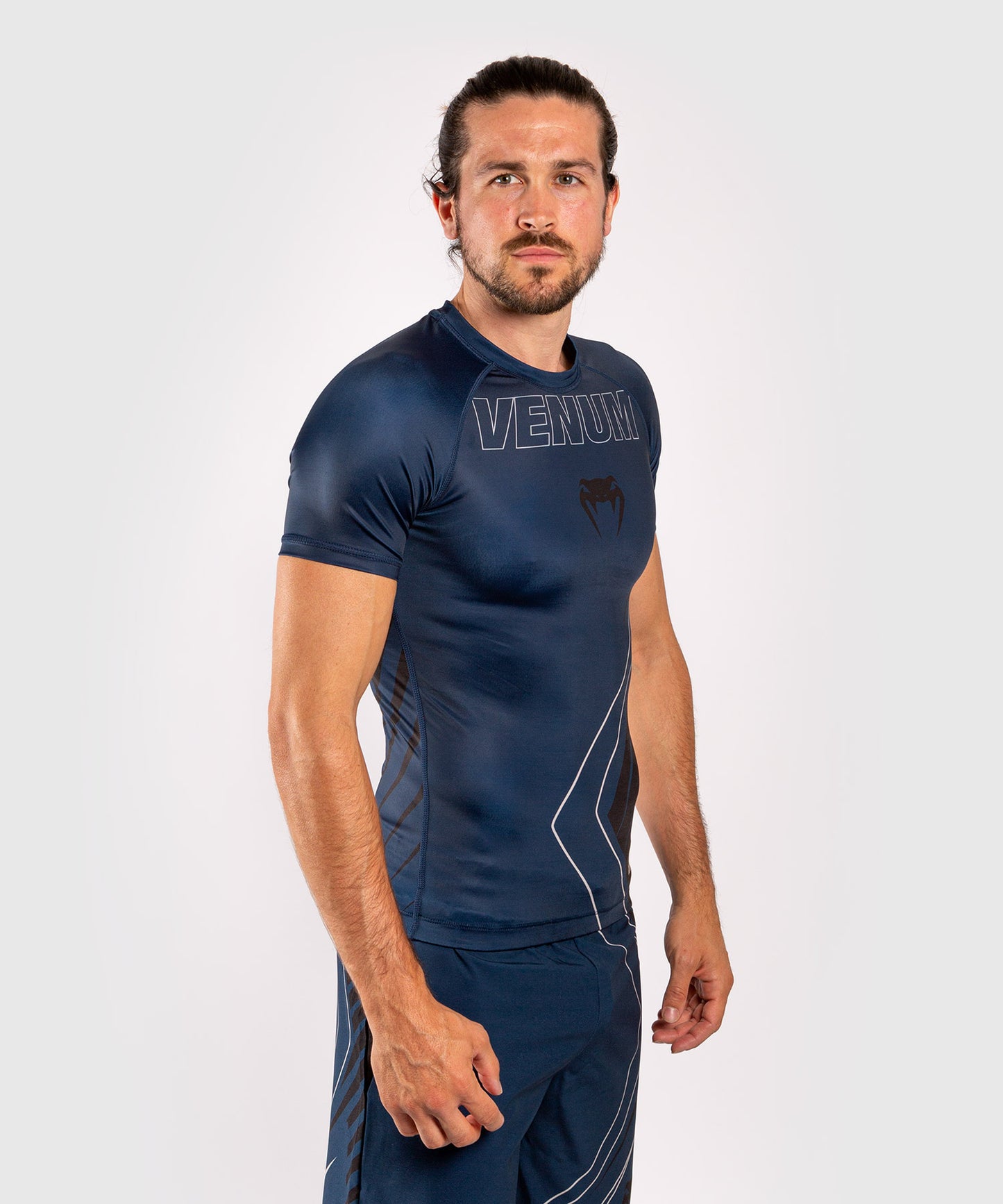 Rashguard Venum Contender 5.0 - maniche corte - Marina/Sabbia