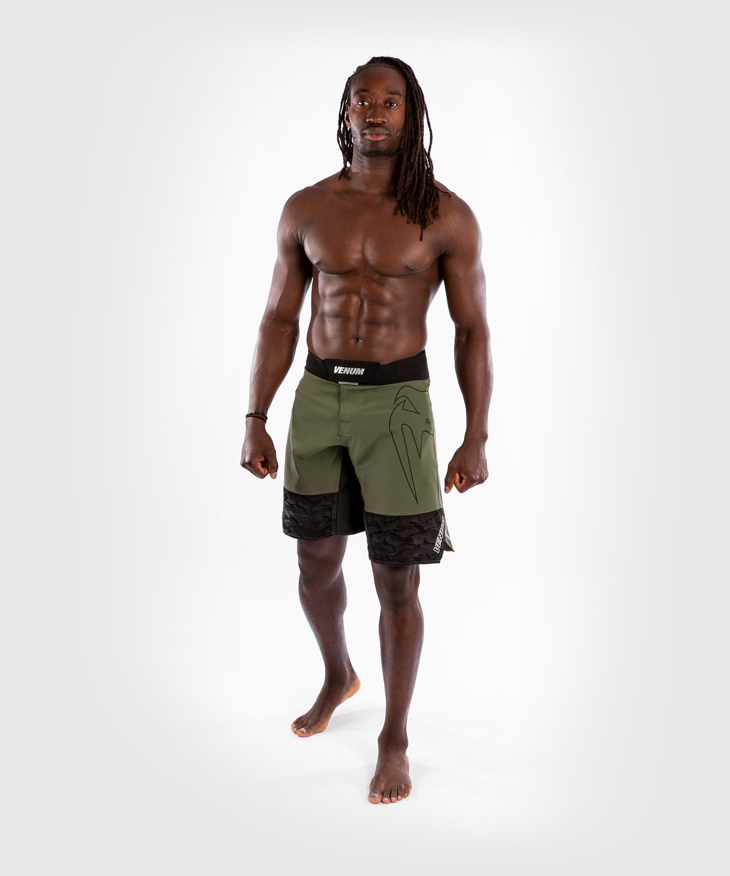 Pantaloncini da combattimento Venum LIGHT 4.0 - Kaki/Argento
