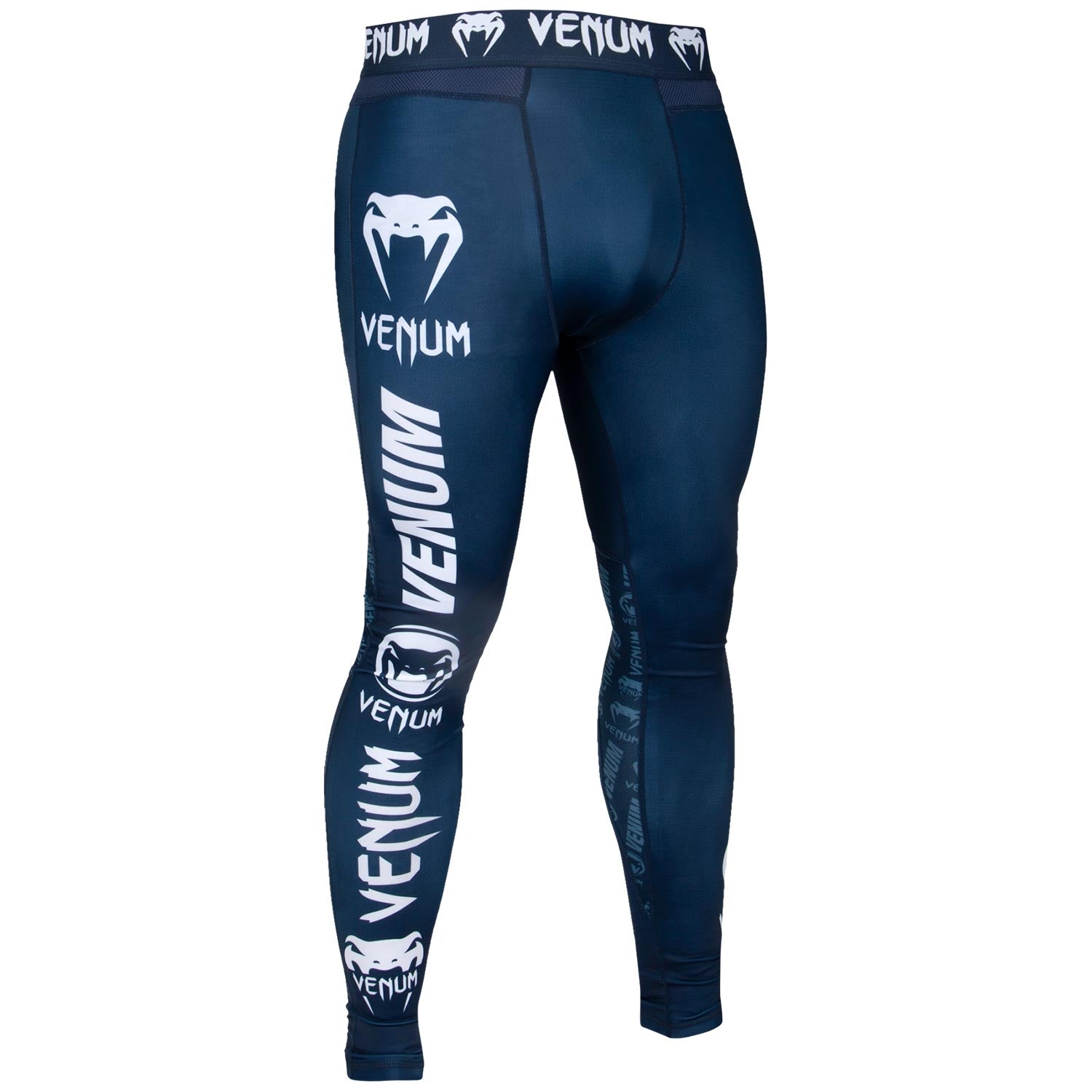 VENUM Logos Pantaloni di Compressione, Uomo, Nero/Rosso, XXL