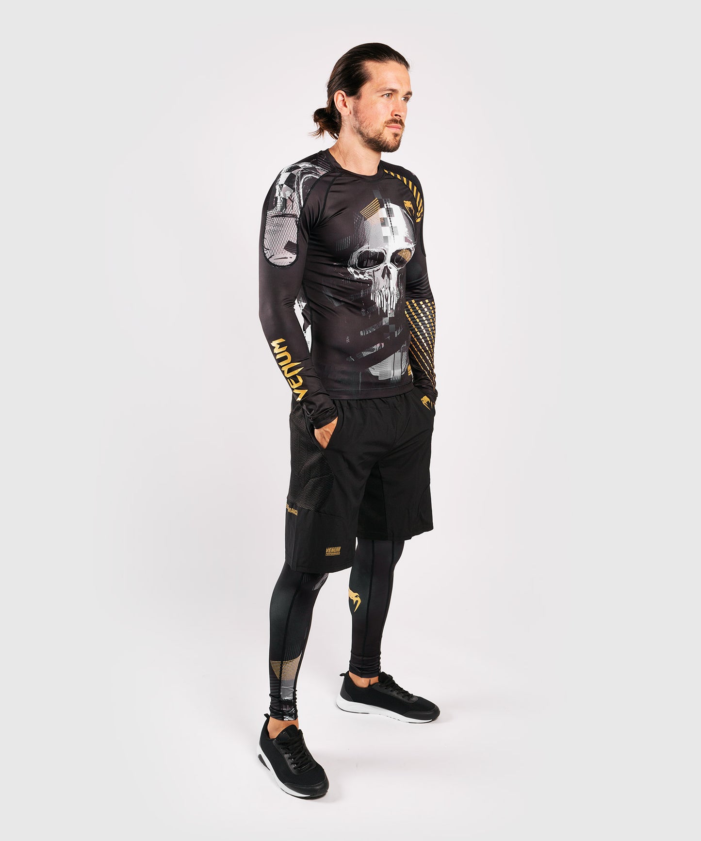 Pantaloni a compressione Venum Skull - Nero