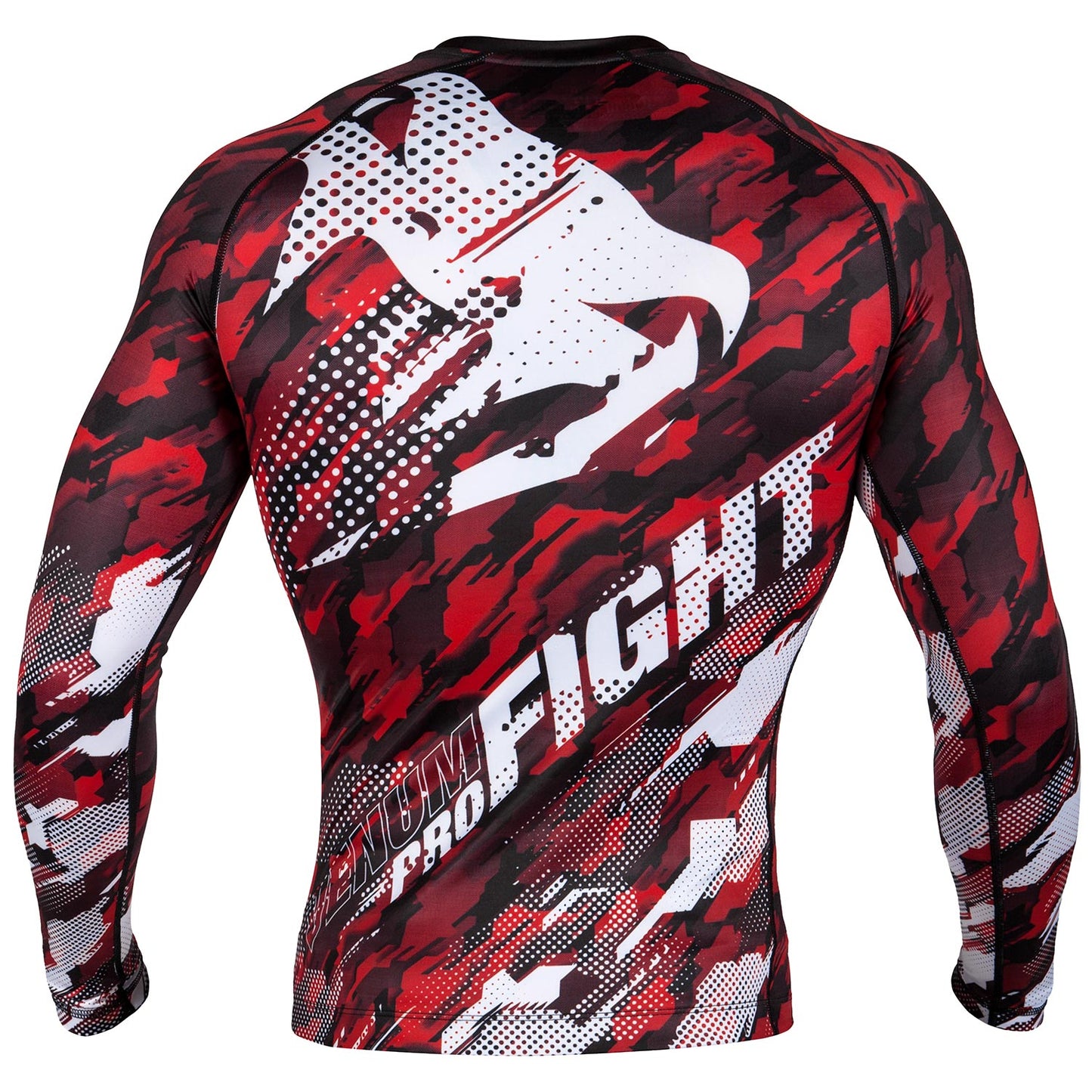 Rashguard Venum Tecmo - Maniche lunghe - Rosso Camo