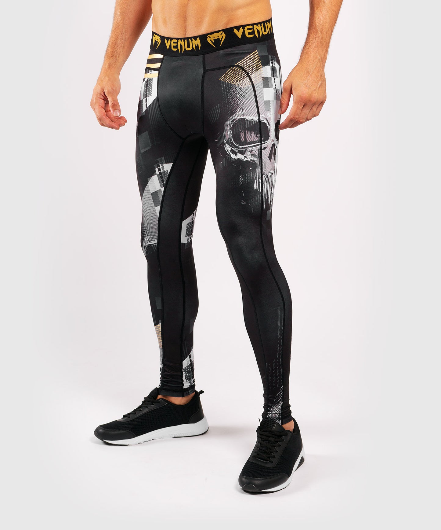 Pantaloni a compressione Venum Skull - Nero