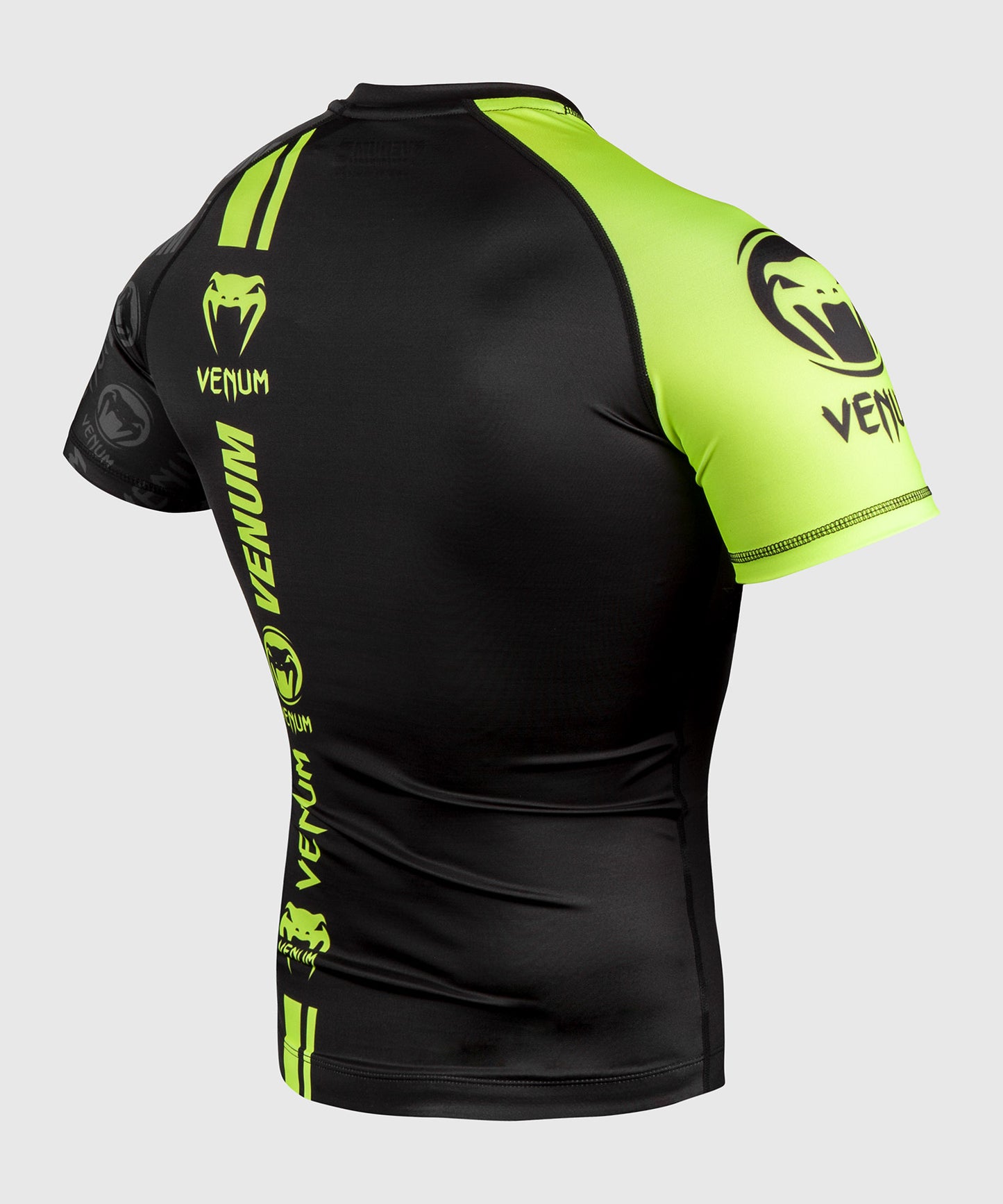Rashguard Venum Logos - Maniche corte - Nero/Giallo neo