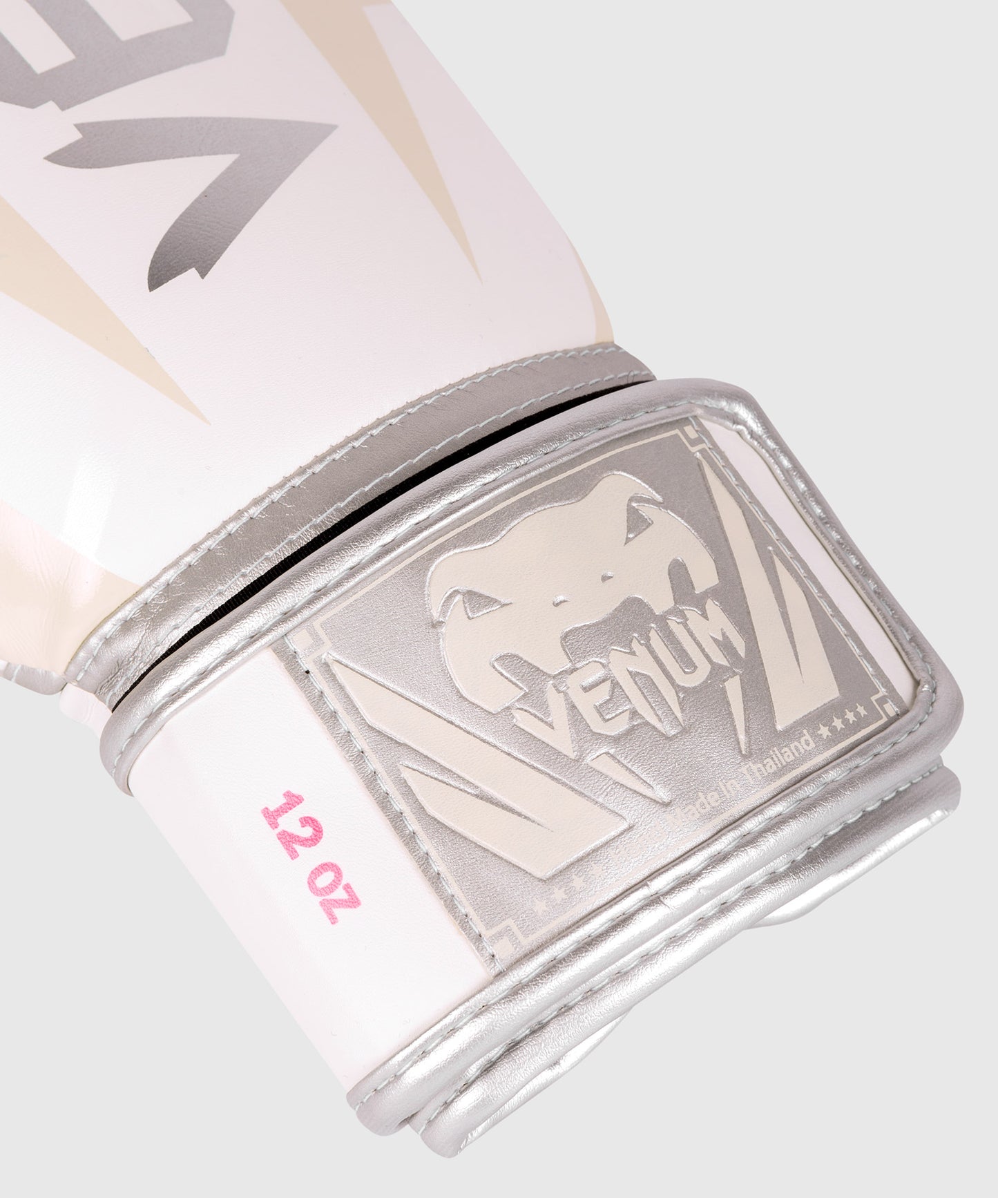 Guantoni da boxe Venum Elite -  Bianco/argento-rosa