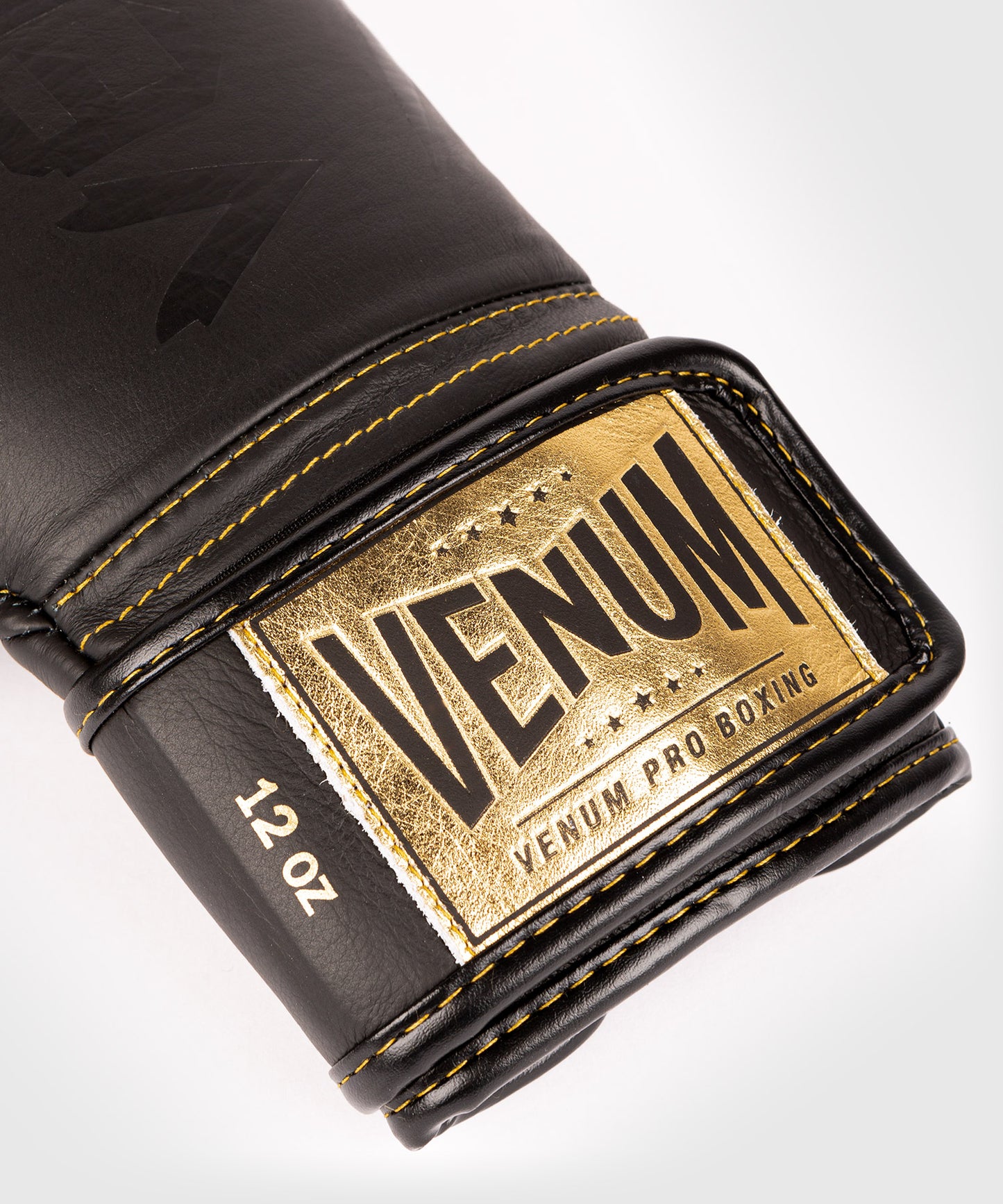 Guantoni da boxe professionali Venum Hammer – Velcro - Nero/Nero-Oro