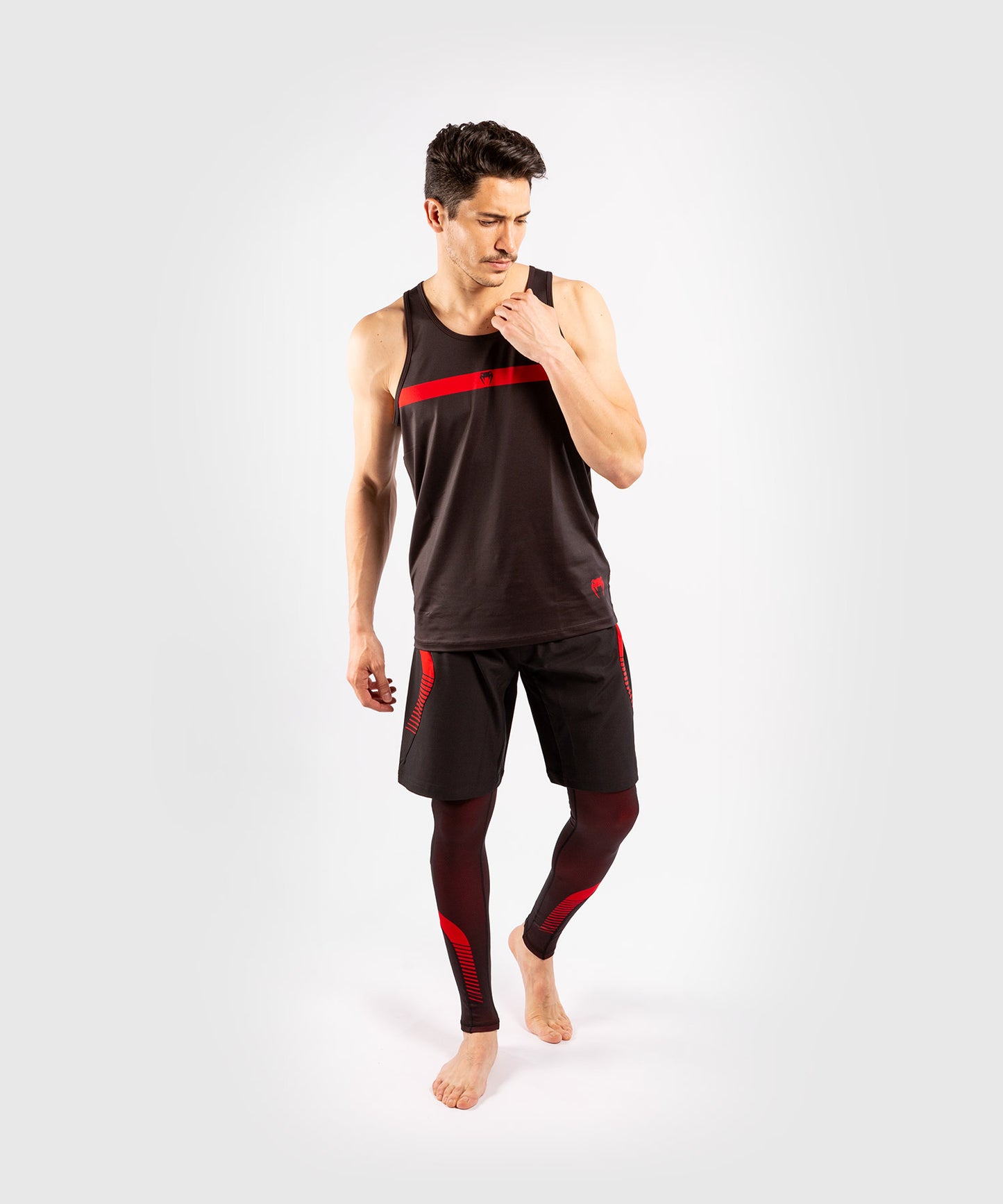 Pantaloncini da combattimento Venum No Gi 3.0 - Nero/Rosso
